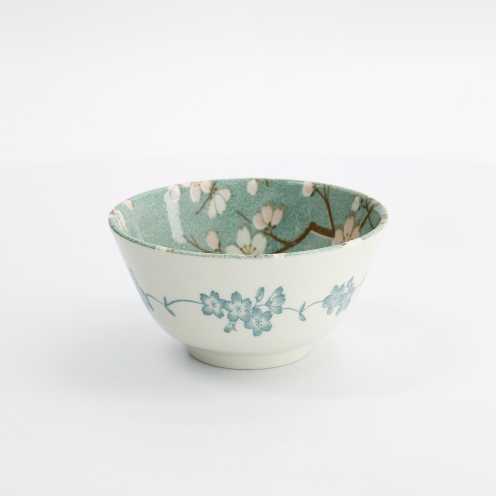 Fujisakura Bowl 12x6.4cm 300ml Green 33708 6/72 Gift