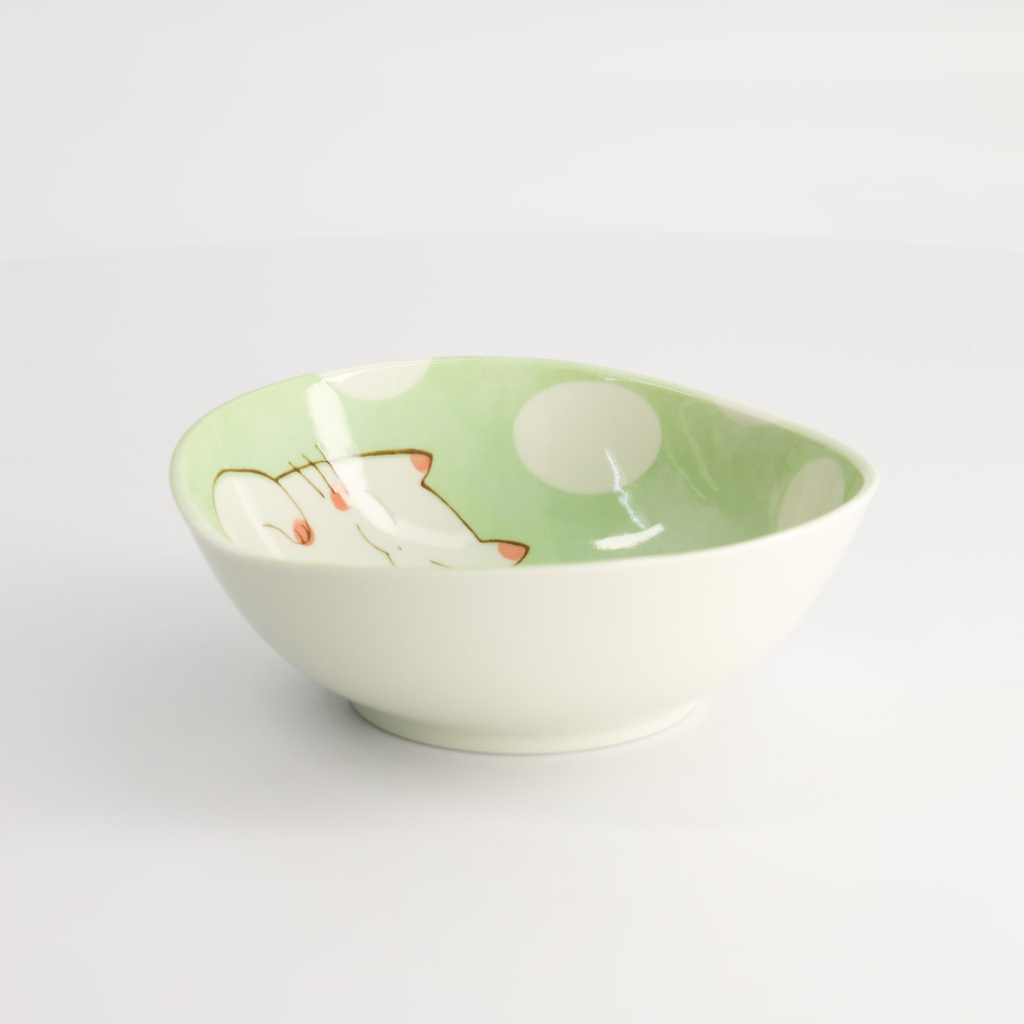 Neko Maruke Cat Bowl 14.1x13x4.9cm 330ml 54005001 6/96 Gift