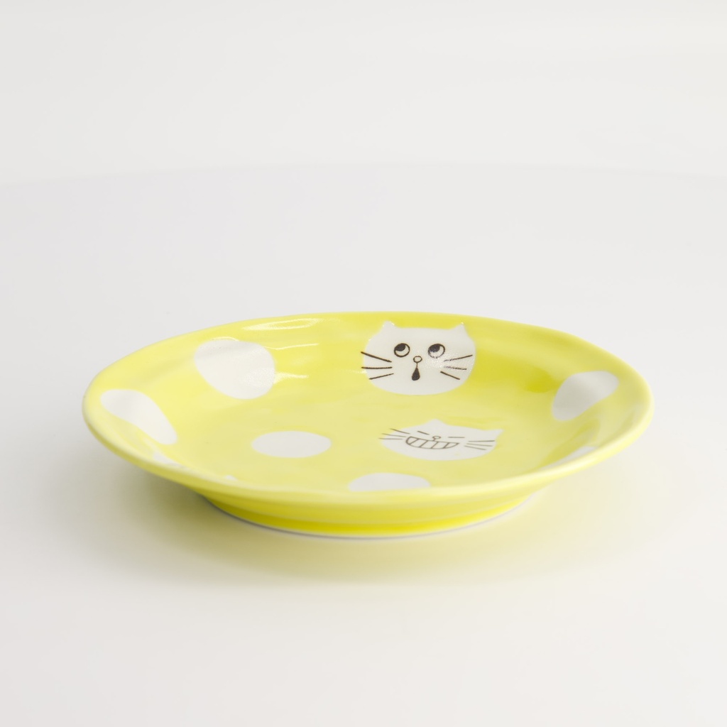 Neko Maruke Cat Plate 16x2.5cm 54005013 6/72 Gift