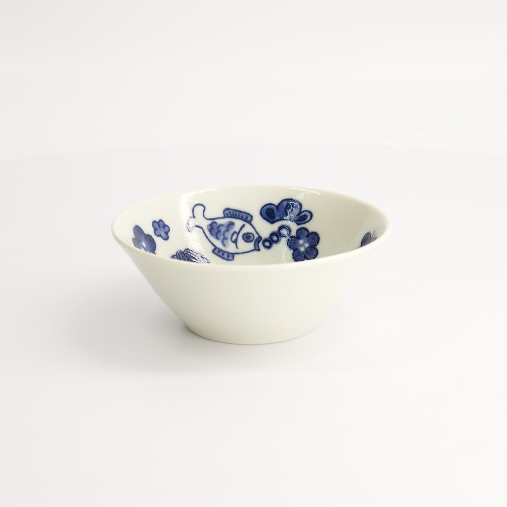 Neko Maruke Cat Bowl 13.5x5cm 370ml 35003048 12/96 Gift