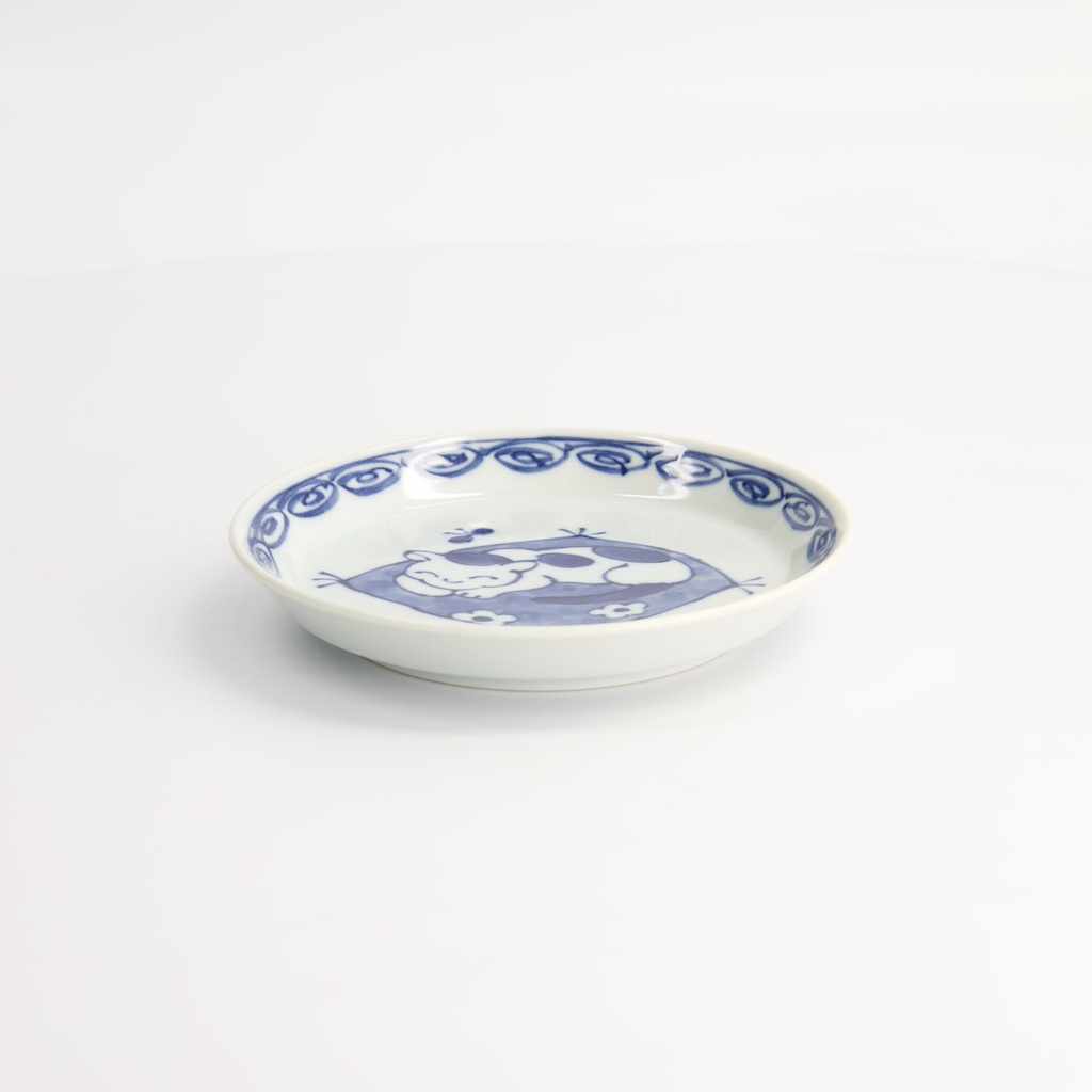 Neko Maruke Cat Plate 14.3x2.1cm 35003044 12/96 Gift
