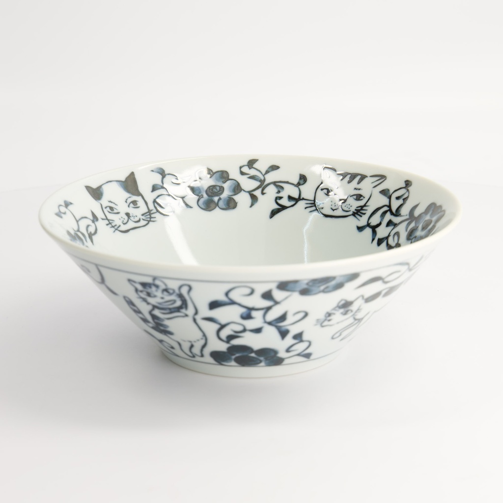 Neko Maruke Cat Bowl 20.5x7.5cm 1100ml 21038048 6/36 Gift