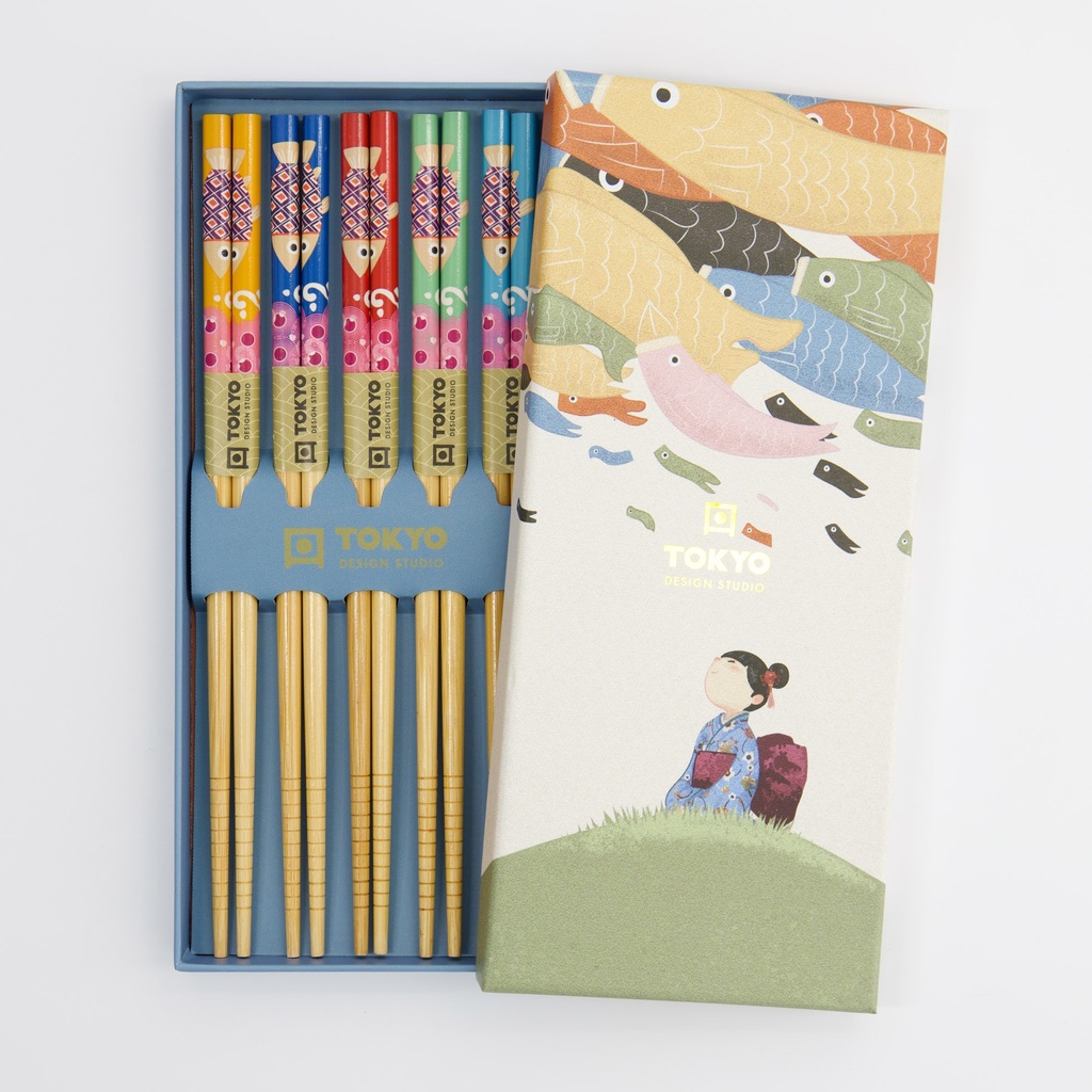 Chopstick Giftset/5 Koinobori 1/100 Gift