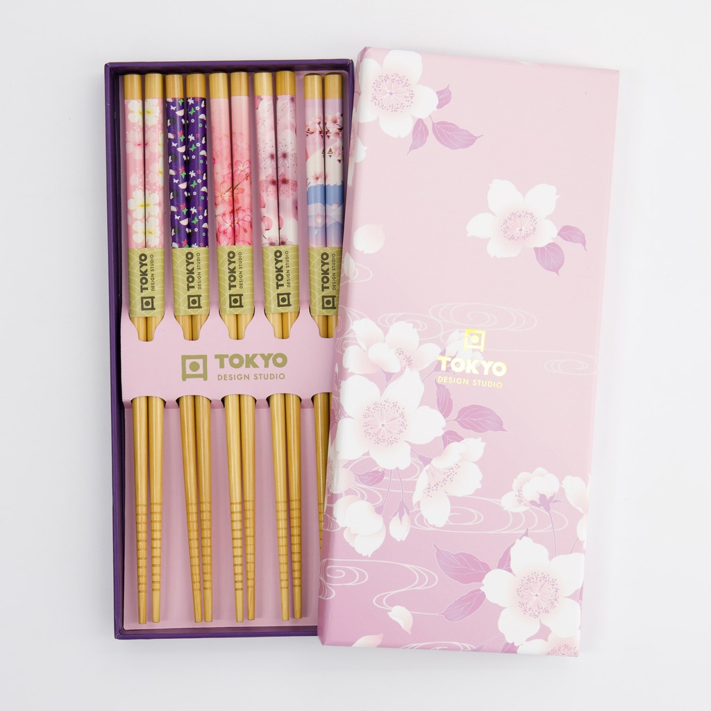 Chopstick Giftset/5 Pink Sakura 1/100 Gift