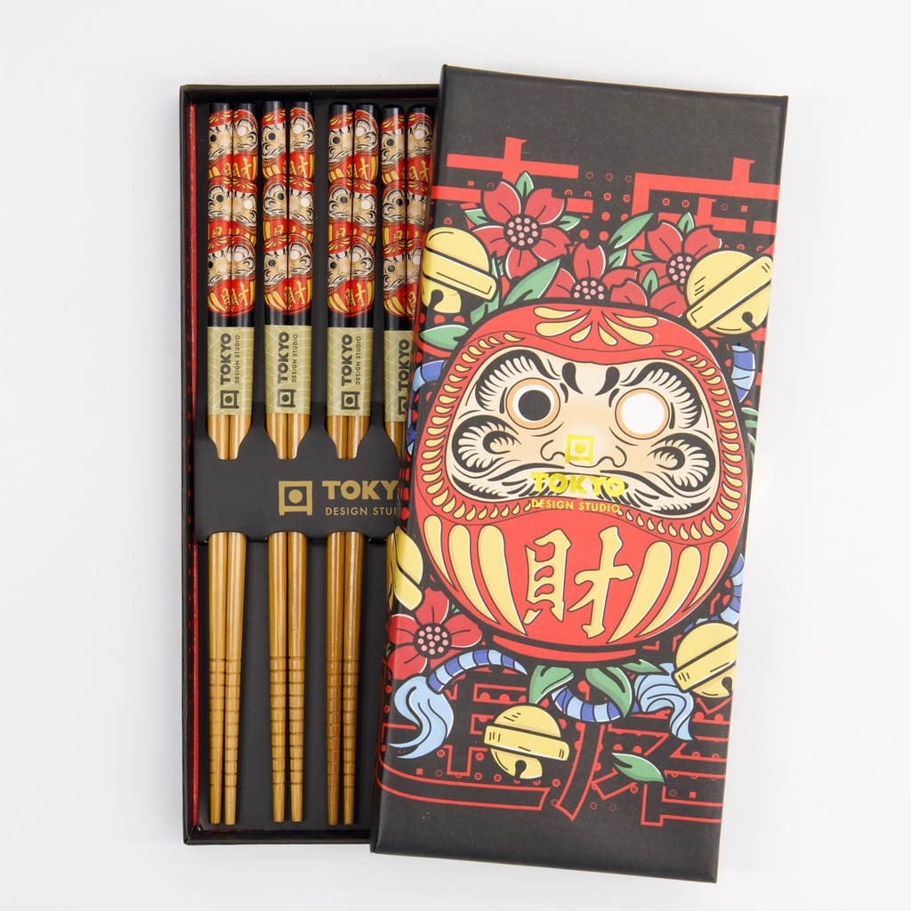 Chopstick Giftset/5 Daruma 33701 1/100 Gift