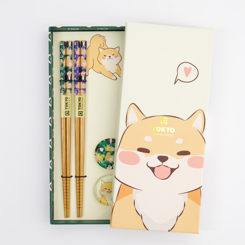 Chopstick Giftset/4 Shiba 33518 1/100 Gift