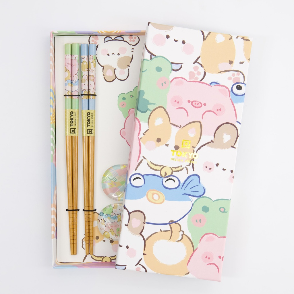 Chopstick Giftset/4 Kawaii Animals 33520 1/100 Gift
