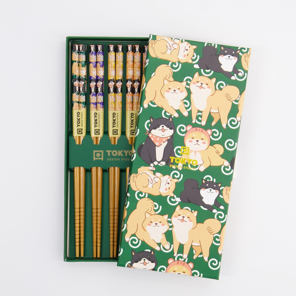 Chopstick Giftset/5 Shiba 33521 1/100 Gift