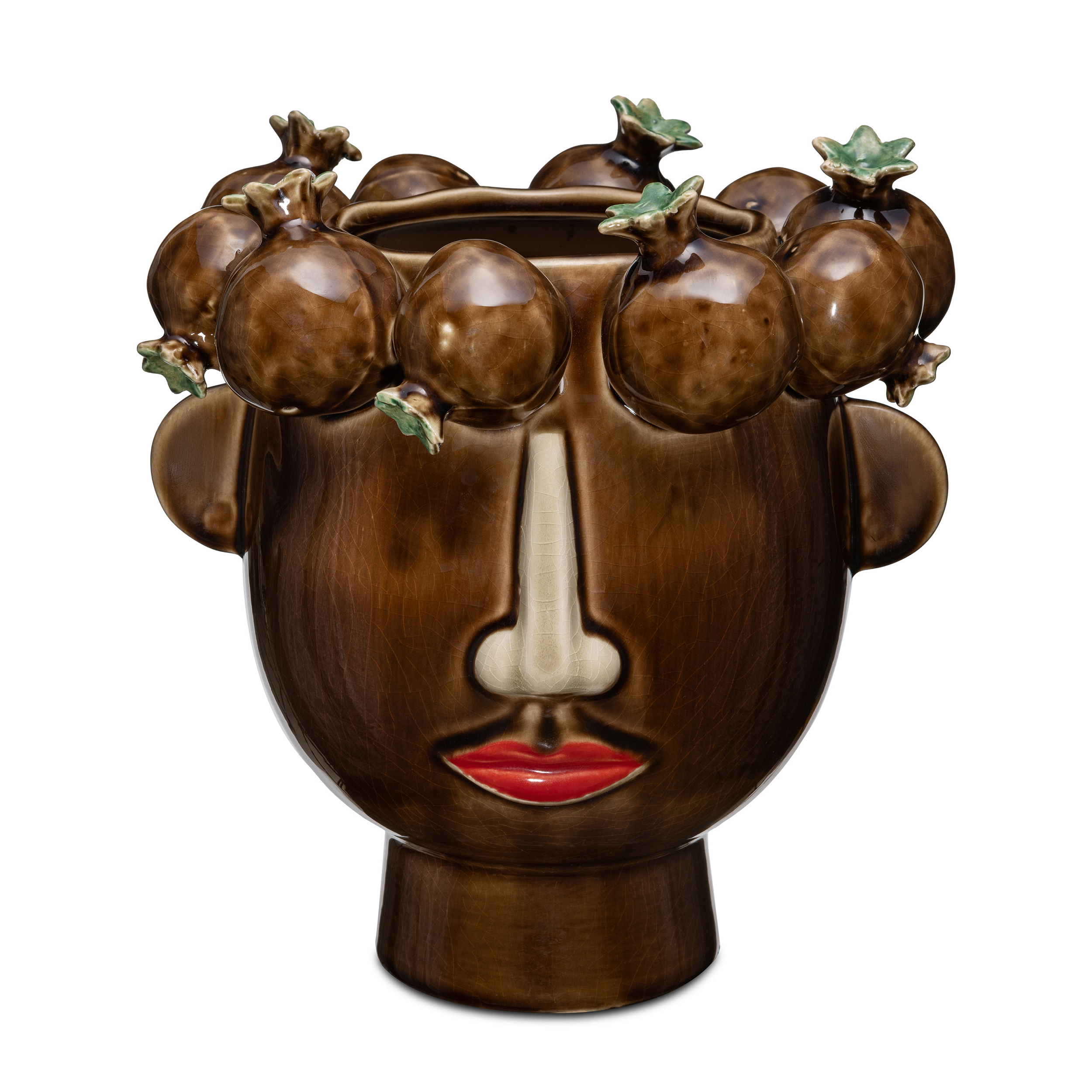 Arciboldo Pomegranate Vase Brown Gift