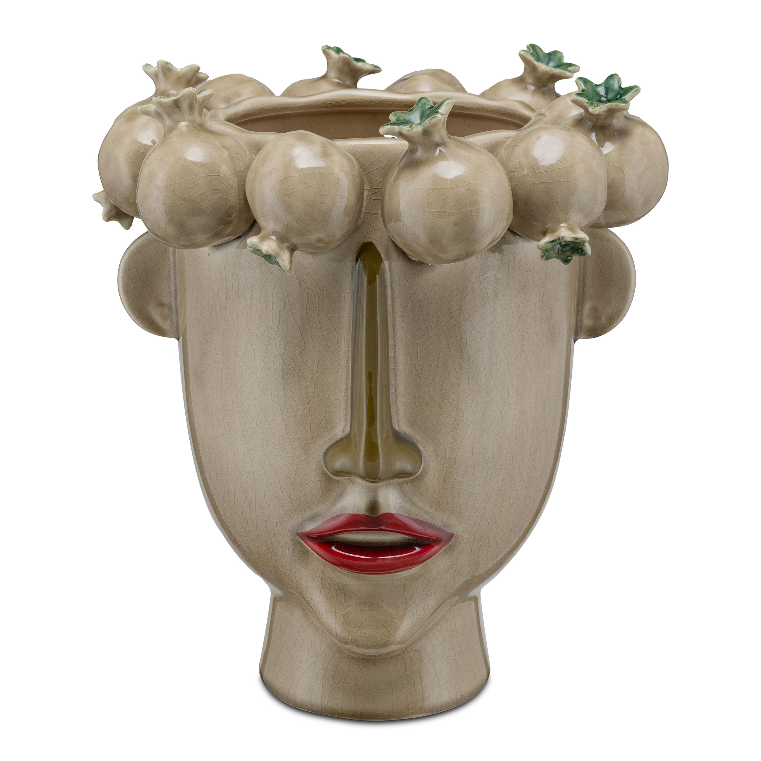 Arciboldo Pomegranate Vase Beige Gift