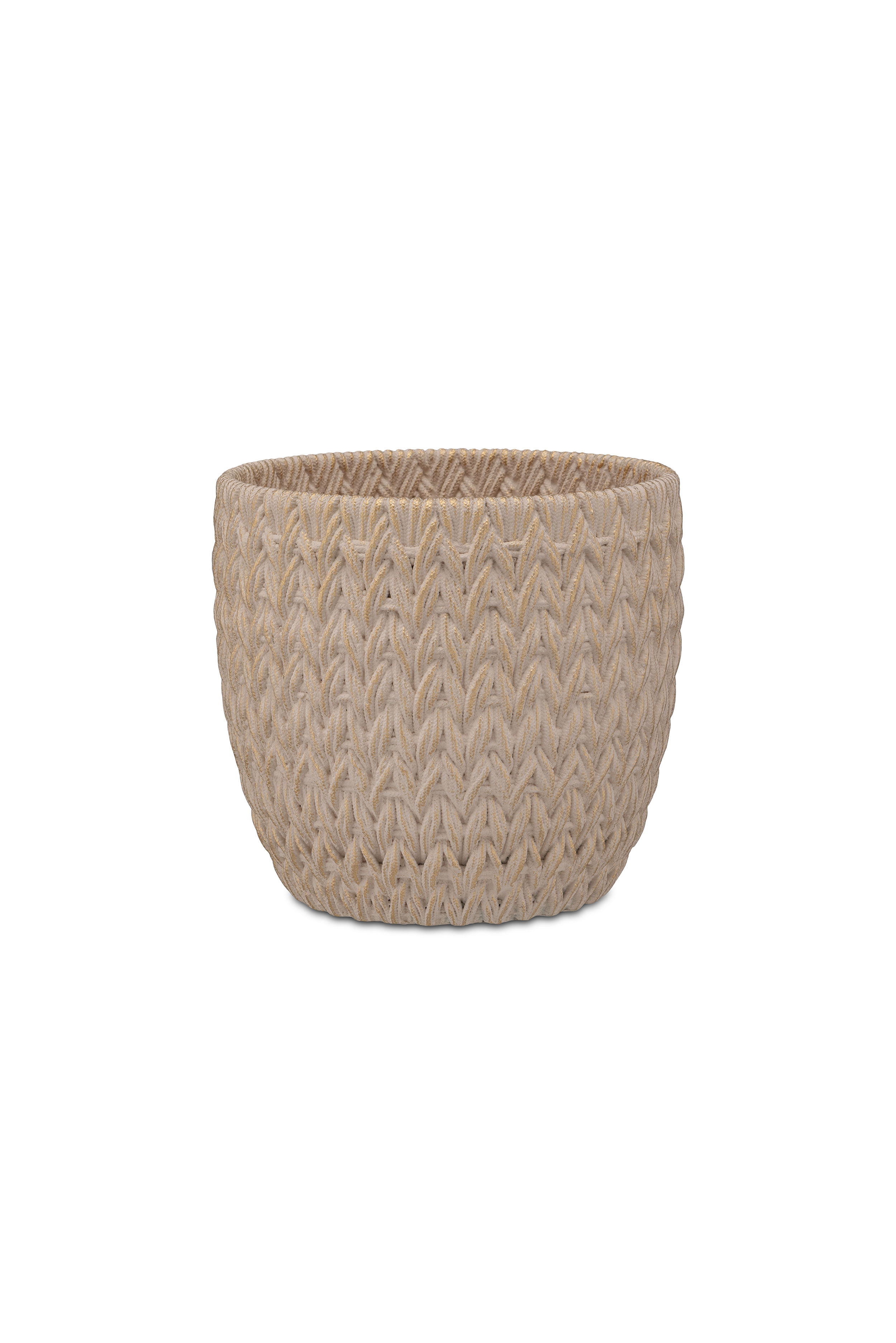 Doppiamaglia Cachepot White Gold  S Gift