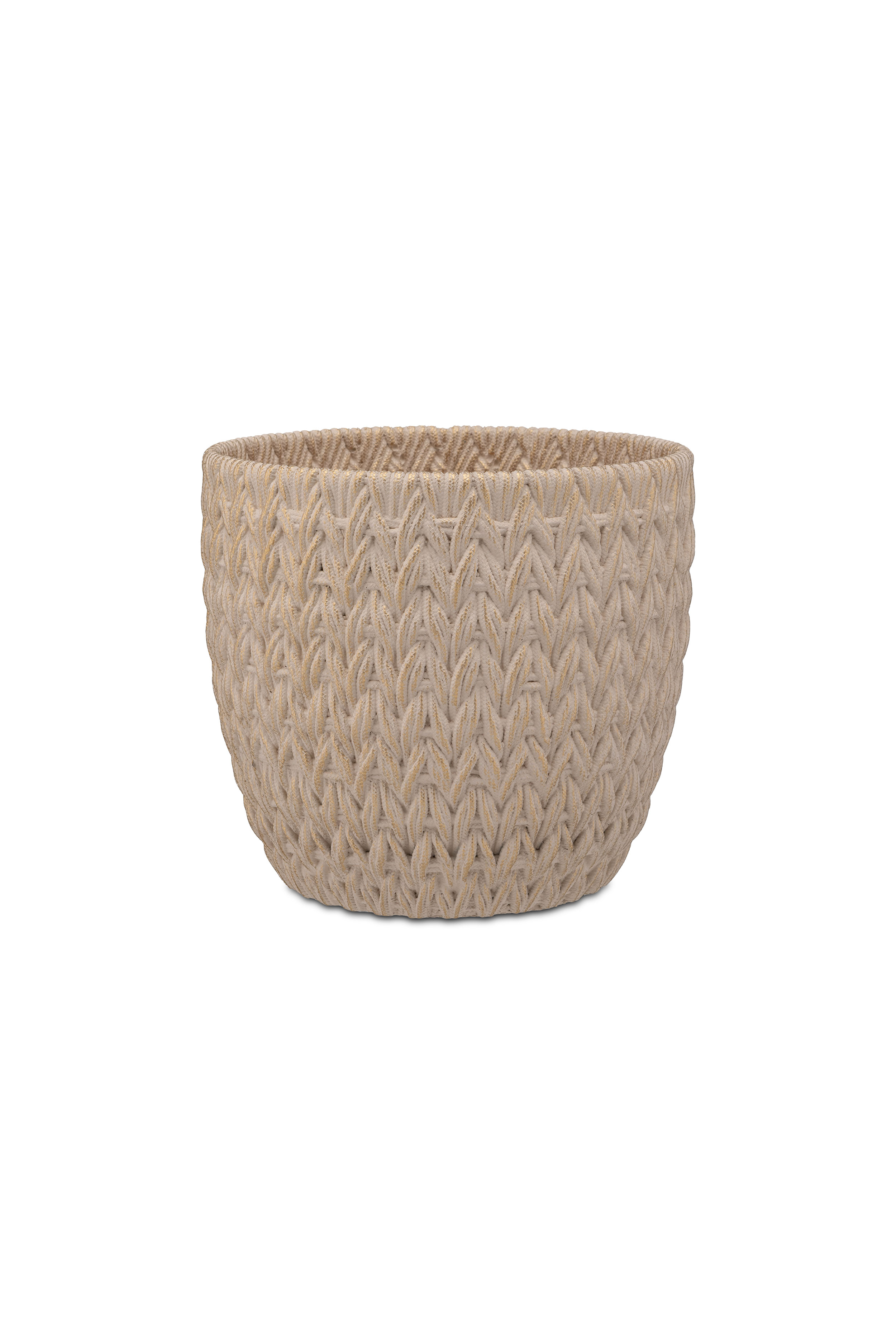 Doppiamaglia Cachepot White Gold  L Gift