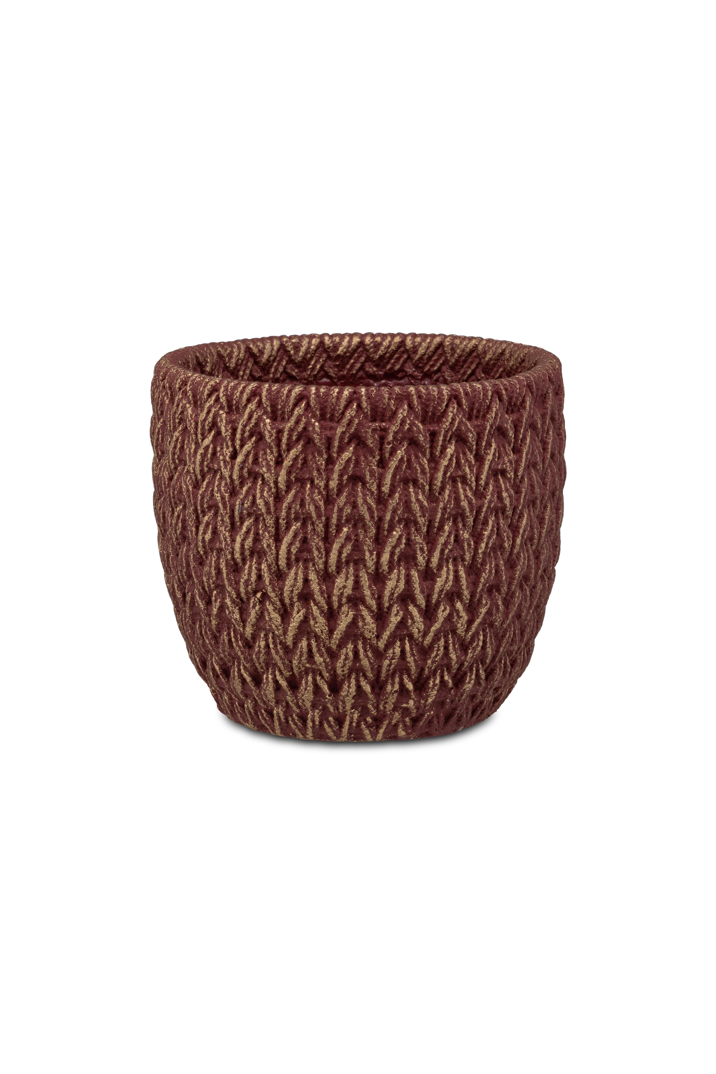 Doppiamaglia Cachepot Red Gold  Xs Gift