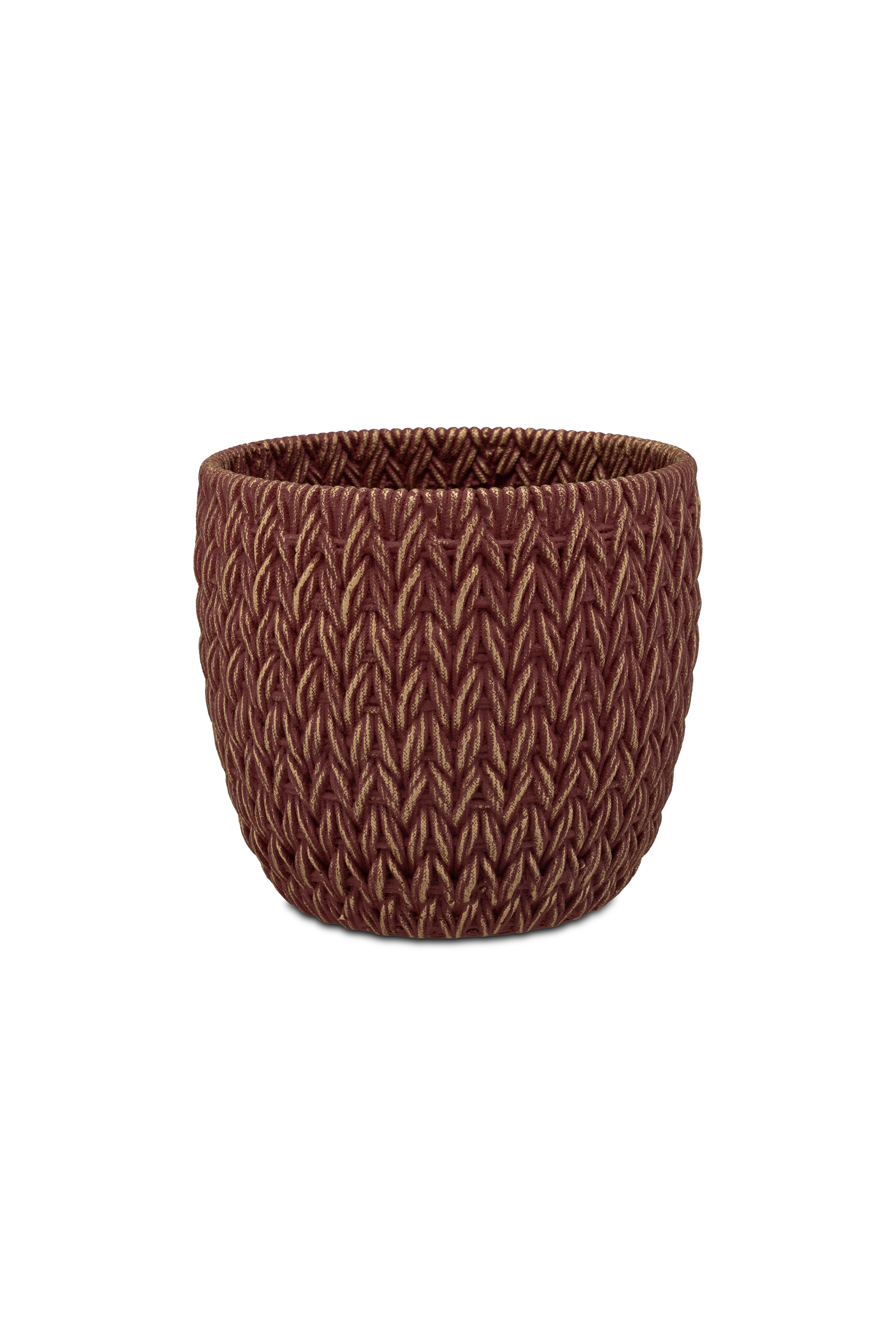 Doppiamaglia Cachepot Red Gold  S Gift