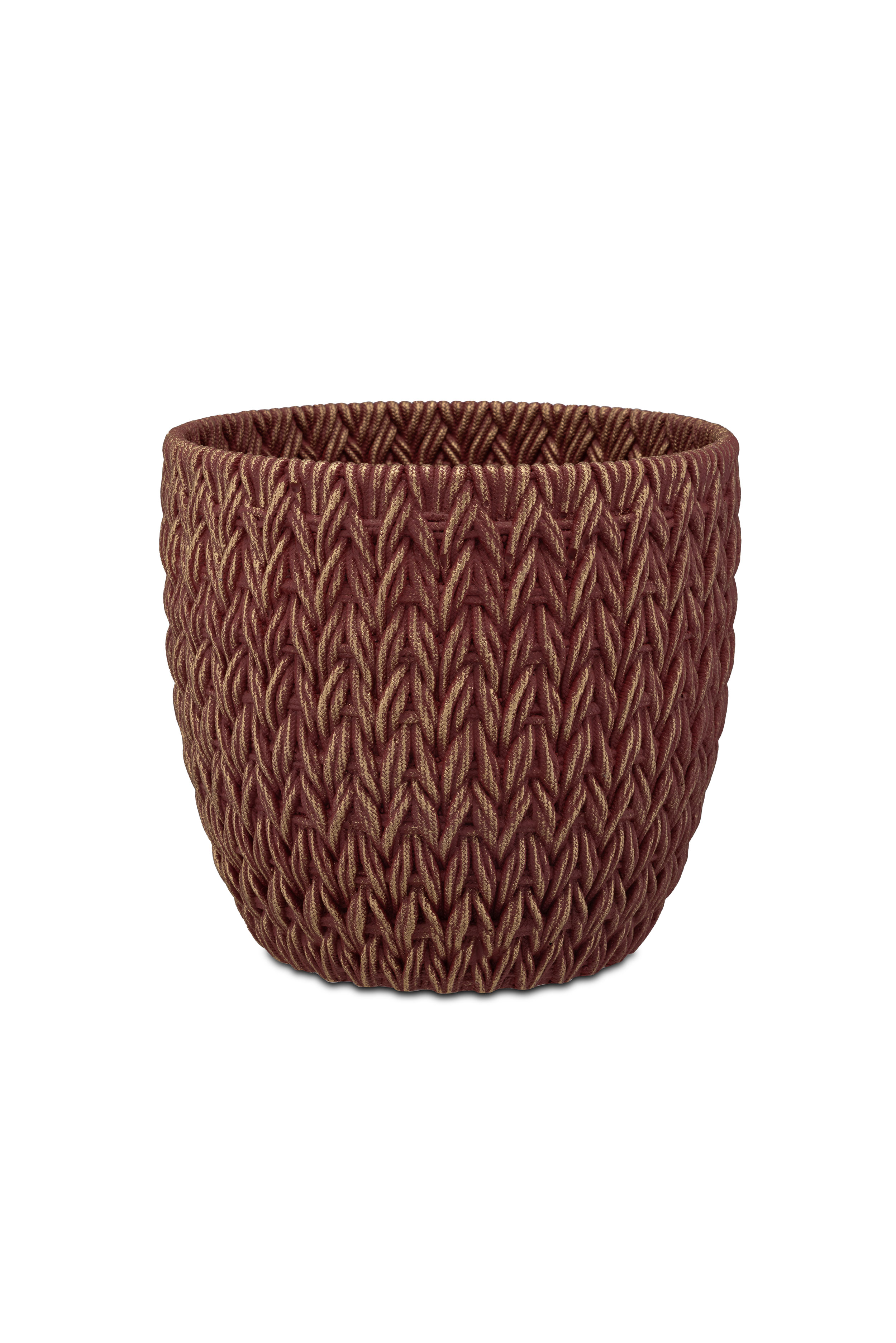 Doppiamaglia Cachepot Red Gold  L Gift
