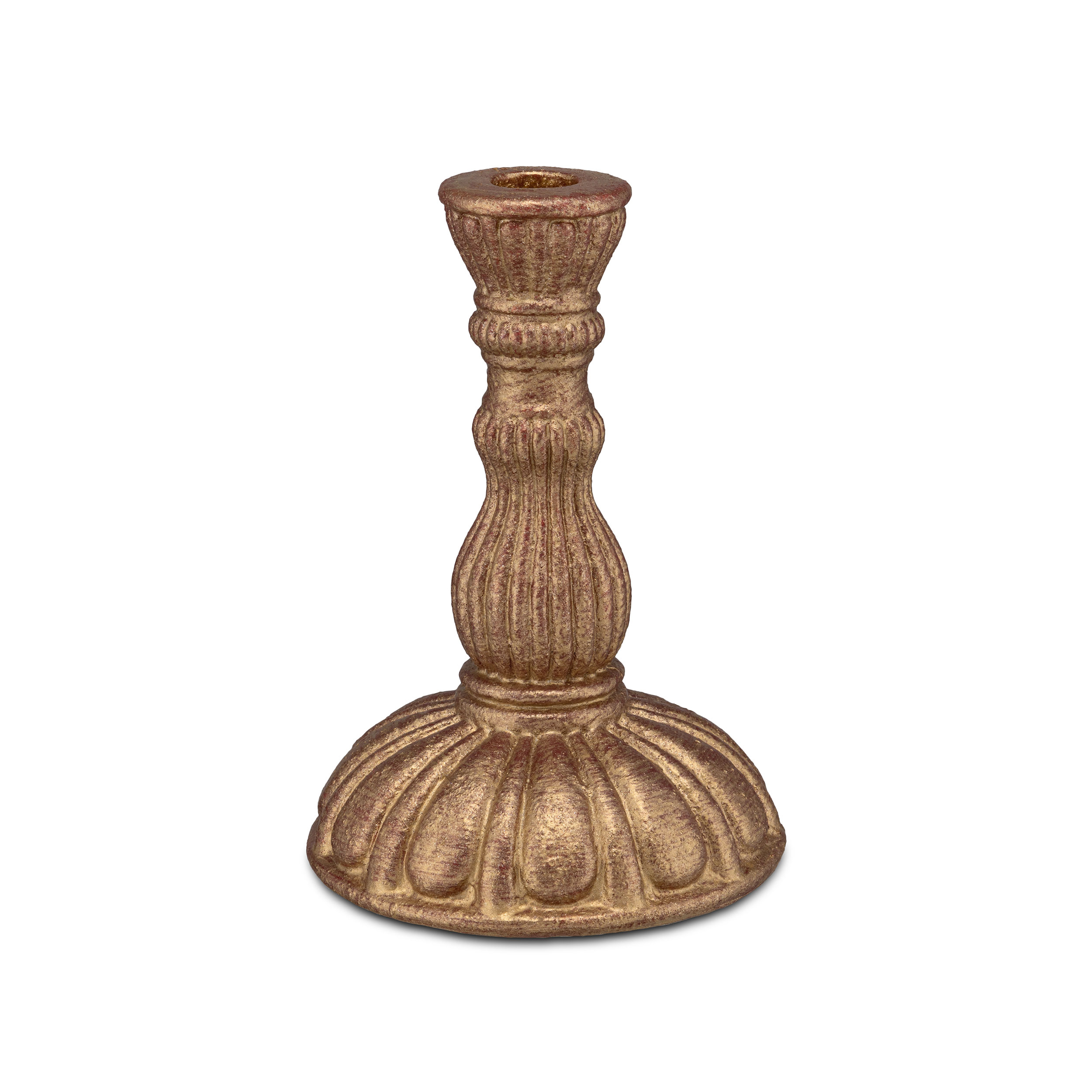 Faccioluce Cand Holder  Gold Red L Gift