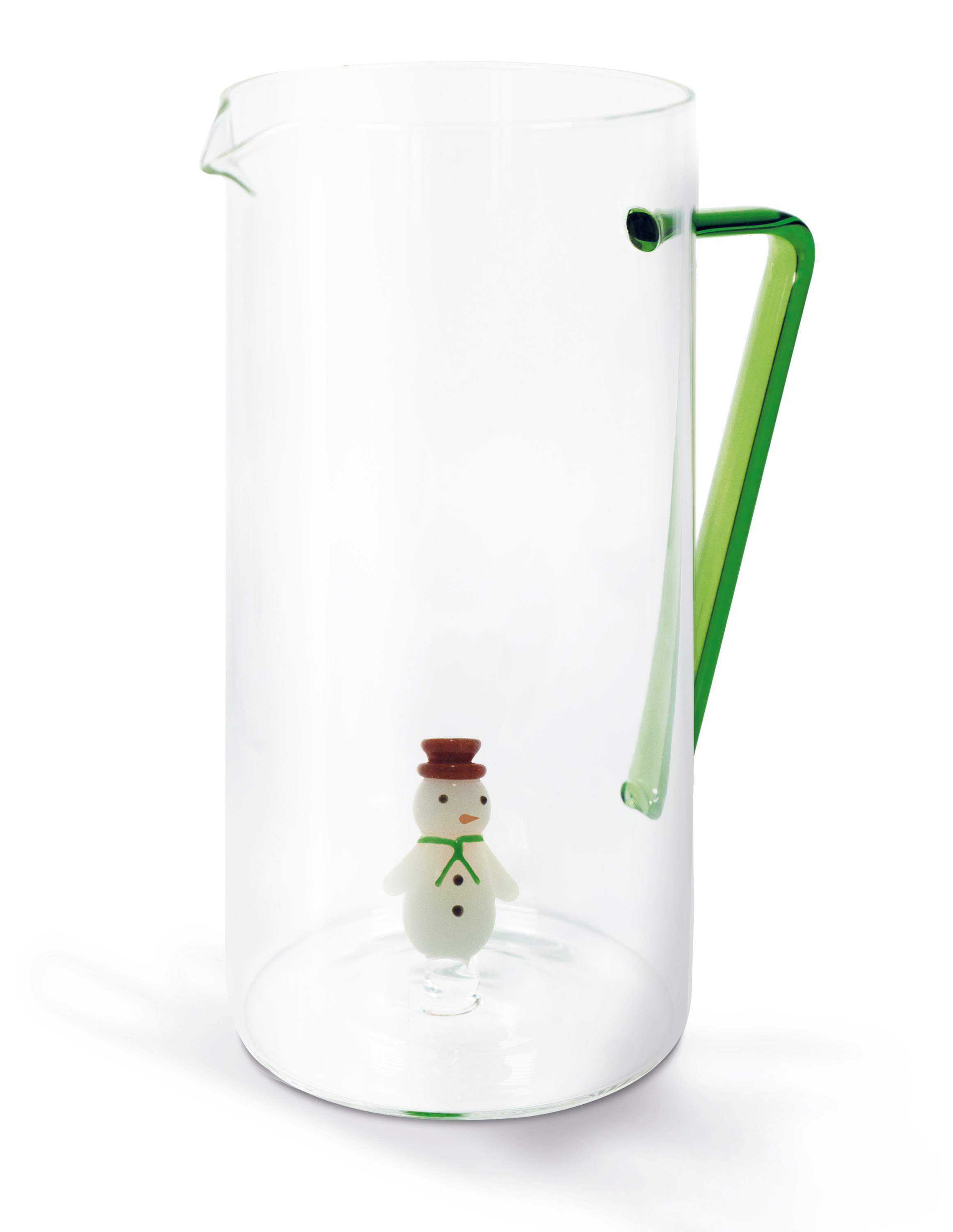 Borosilicate Glass Pitcher Capacity 12 L Snowman Decoration Gift