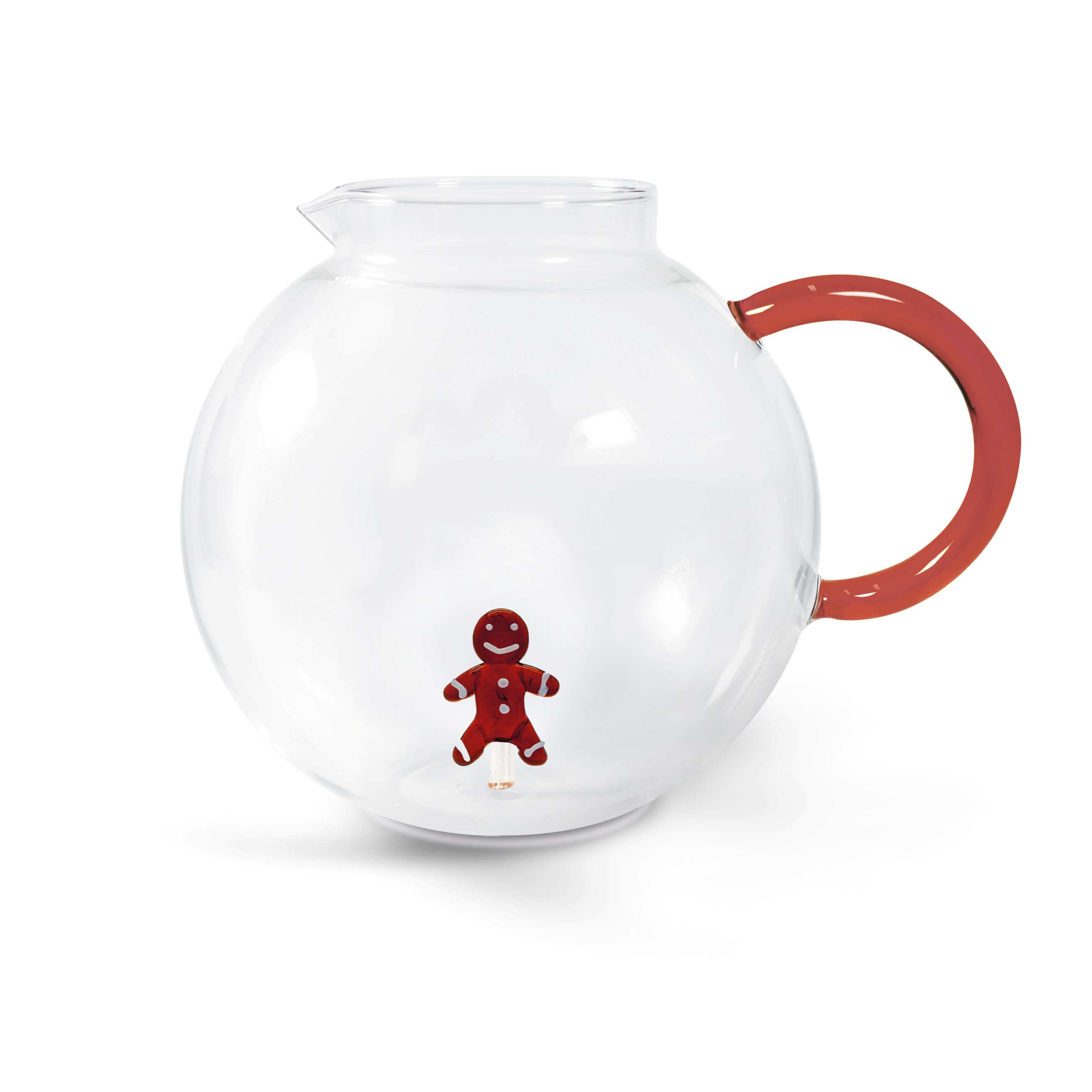Borosilicate Glass Pitcher Capacity 17 L Gingerbread Decoration Gift