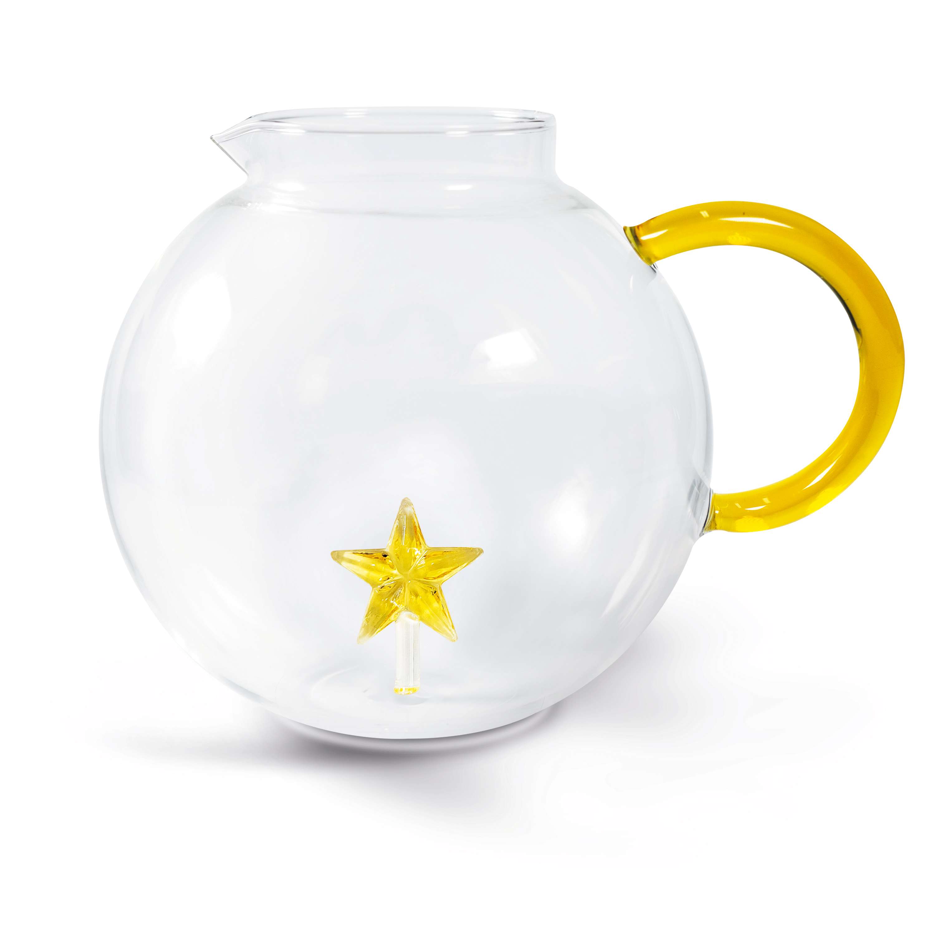 Borosilicate Glass Pitcher Capacity 17 L Golden Star Decoration Gift