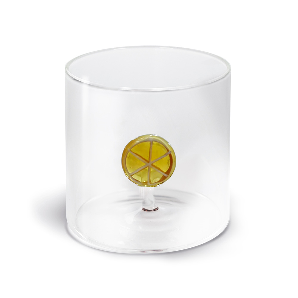 Glass In Borosilicate Glass Capacity 250 Ml Orange Decoration Gift
