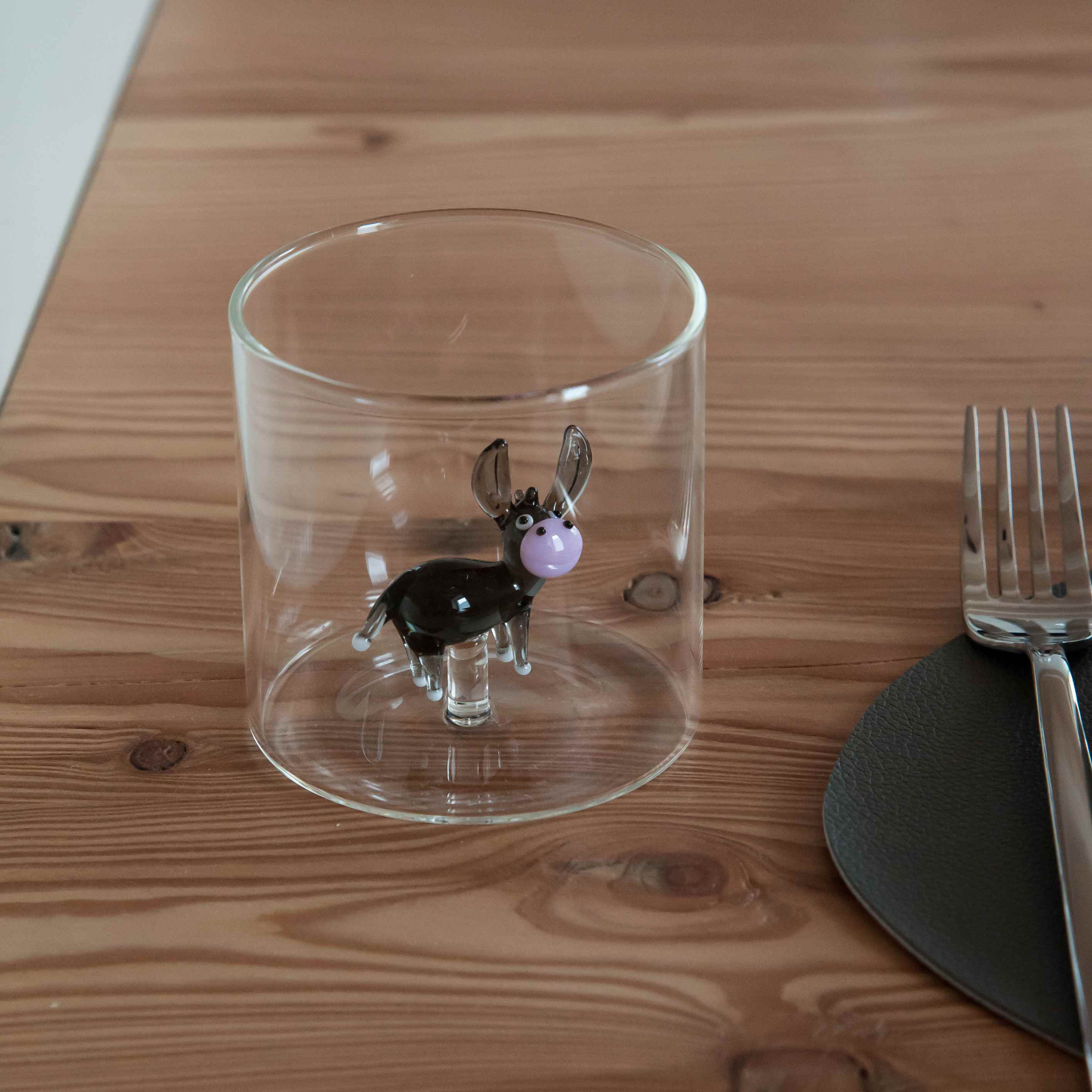 Glass In Borosilicate Glass Capacity 250 Ml Donkey Decoration Gift