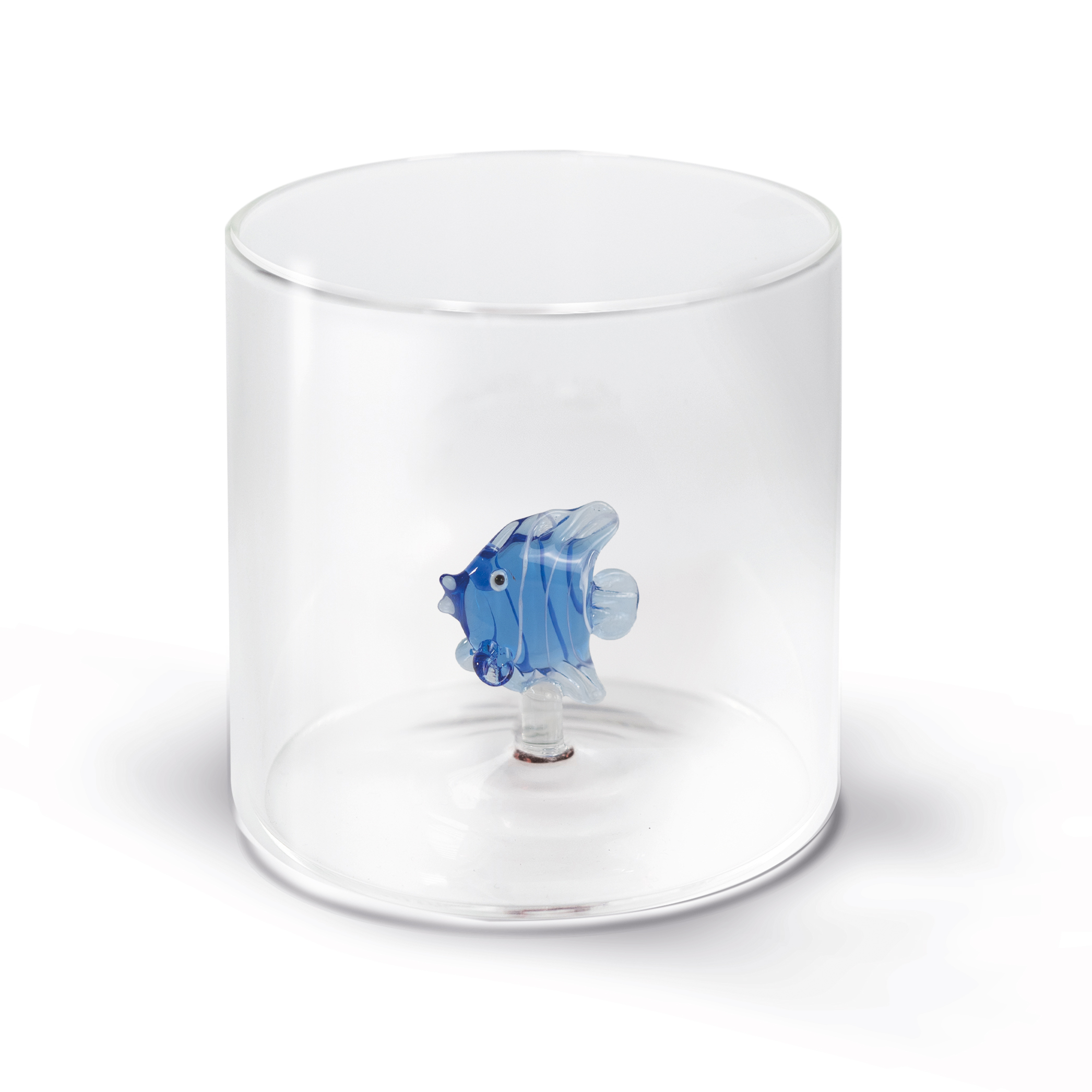 Glass In Borosilicate Glass Capacity 250 Ml Blue Fishdecoration Gift