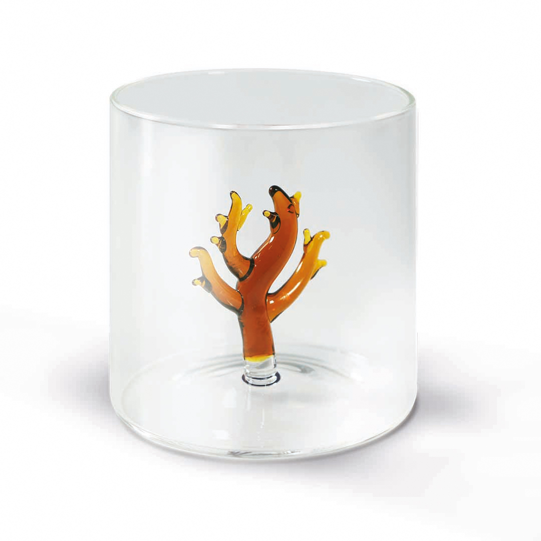 Glass In Borosilicate Glass Capacity 250 Ml Coral Decoration Gift