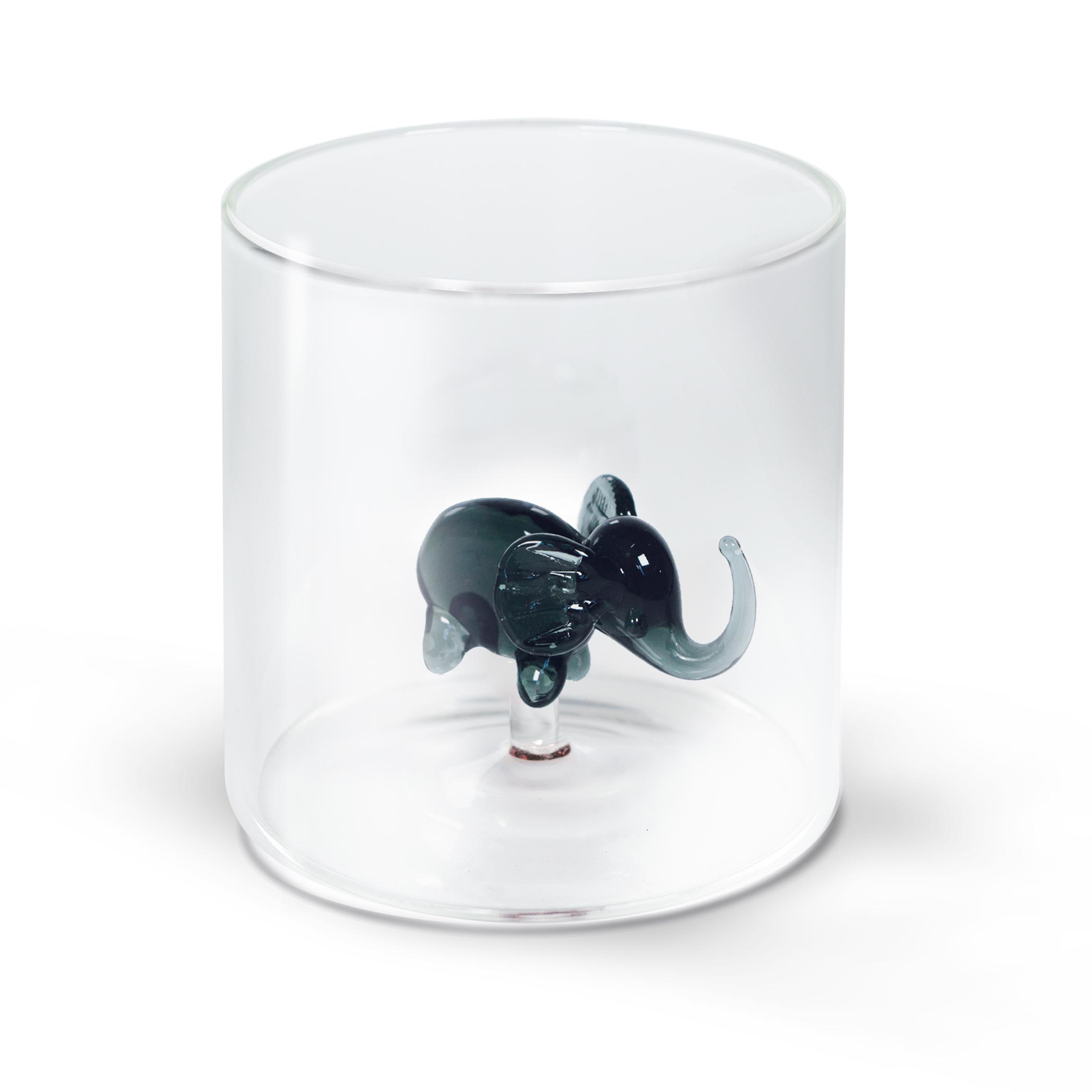 Glass In Borosilicate Glass Capacity 250 Ml Elephant Decoration Gift