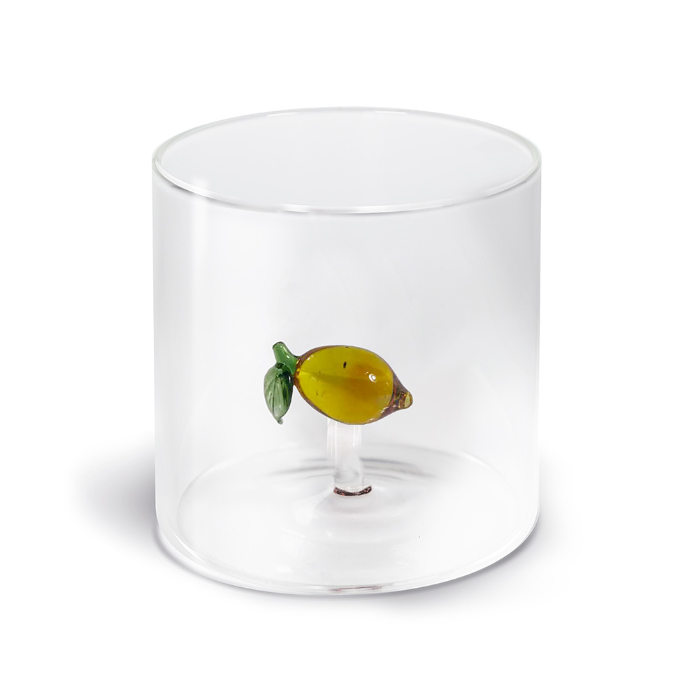 Glass In Borosilicate Glass Capacity 250 Ml Lemon Decoration Gift