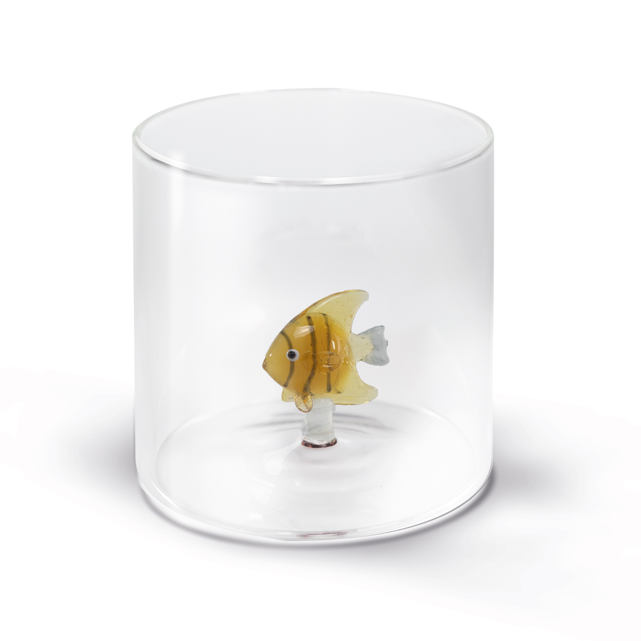 Glass In Borosilicate Glass Capacity 250 Ml Gold Tropical Fish Decoration Gift
