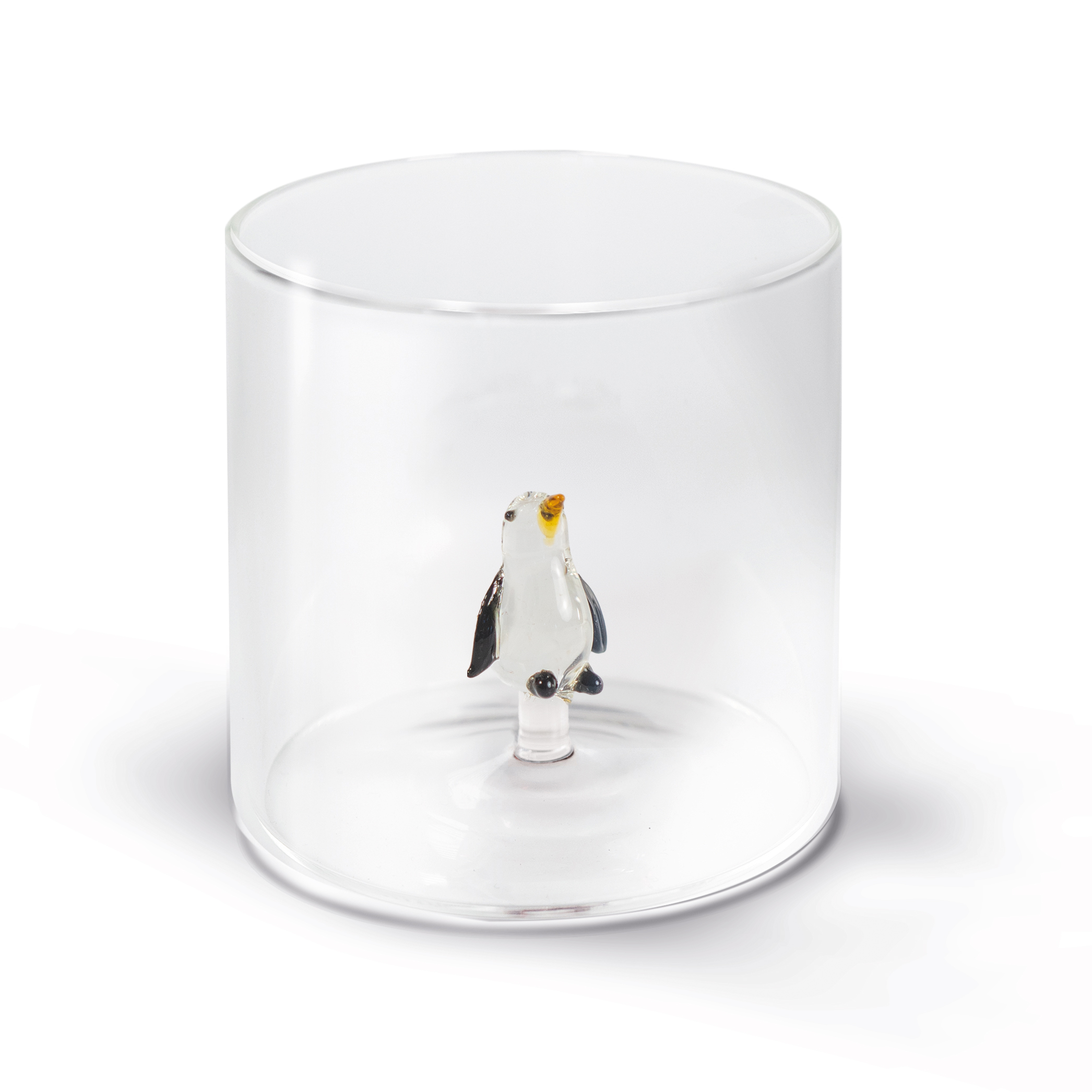 Glass In Borosilicate Glass Capacity 250 Ml Penguin Decoration Gift