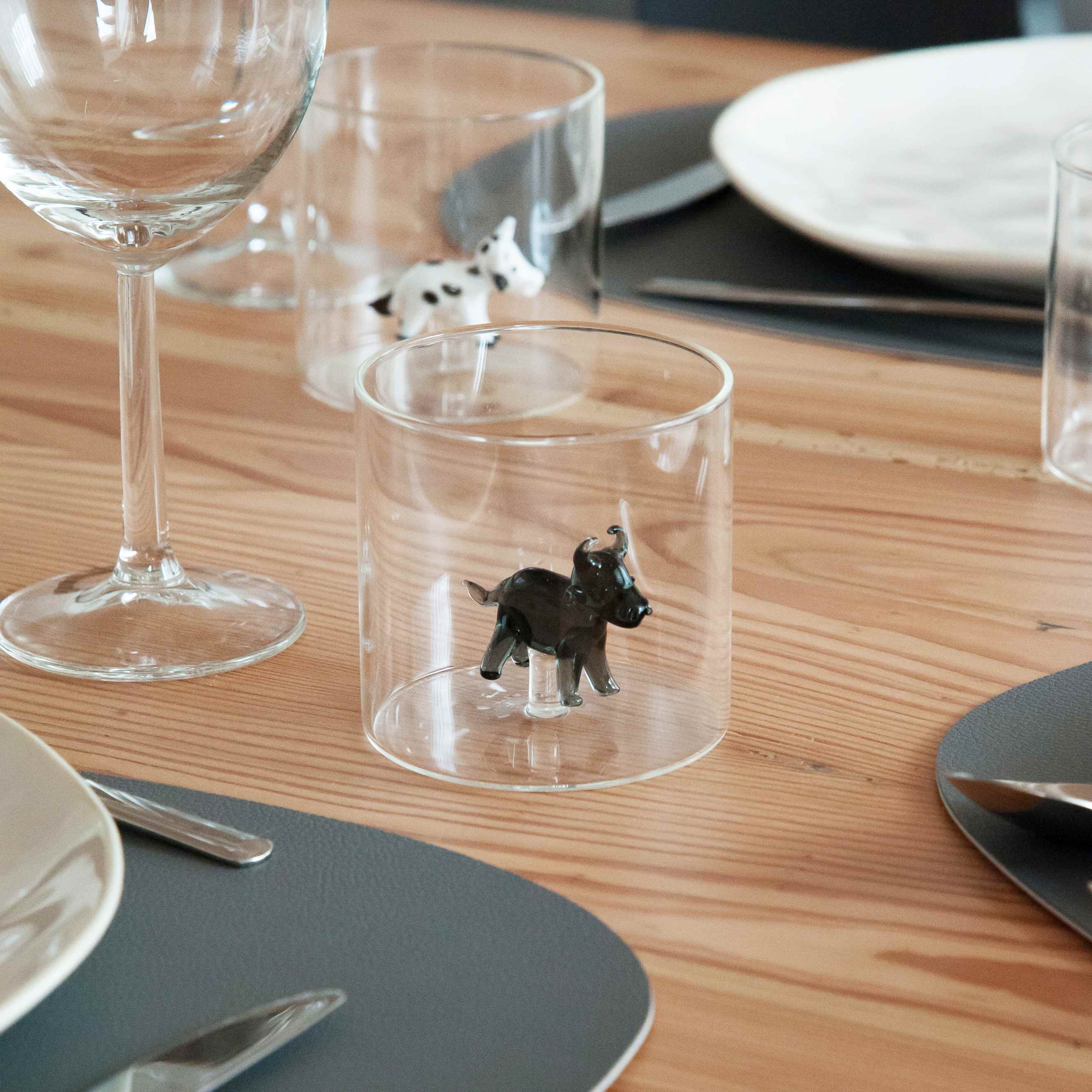 Glass In Borosilicate Glass Capacity 250 Ml Bull Decoration Gift