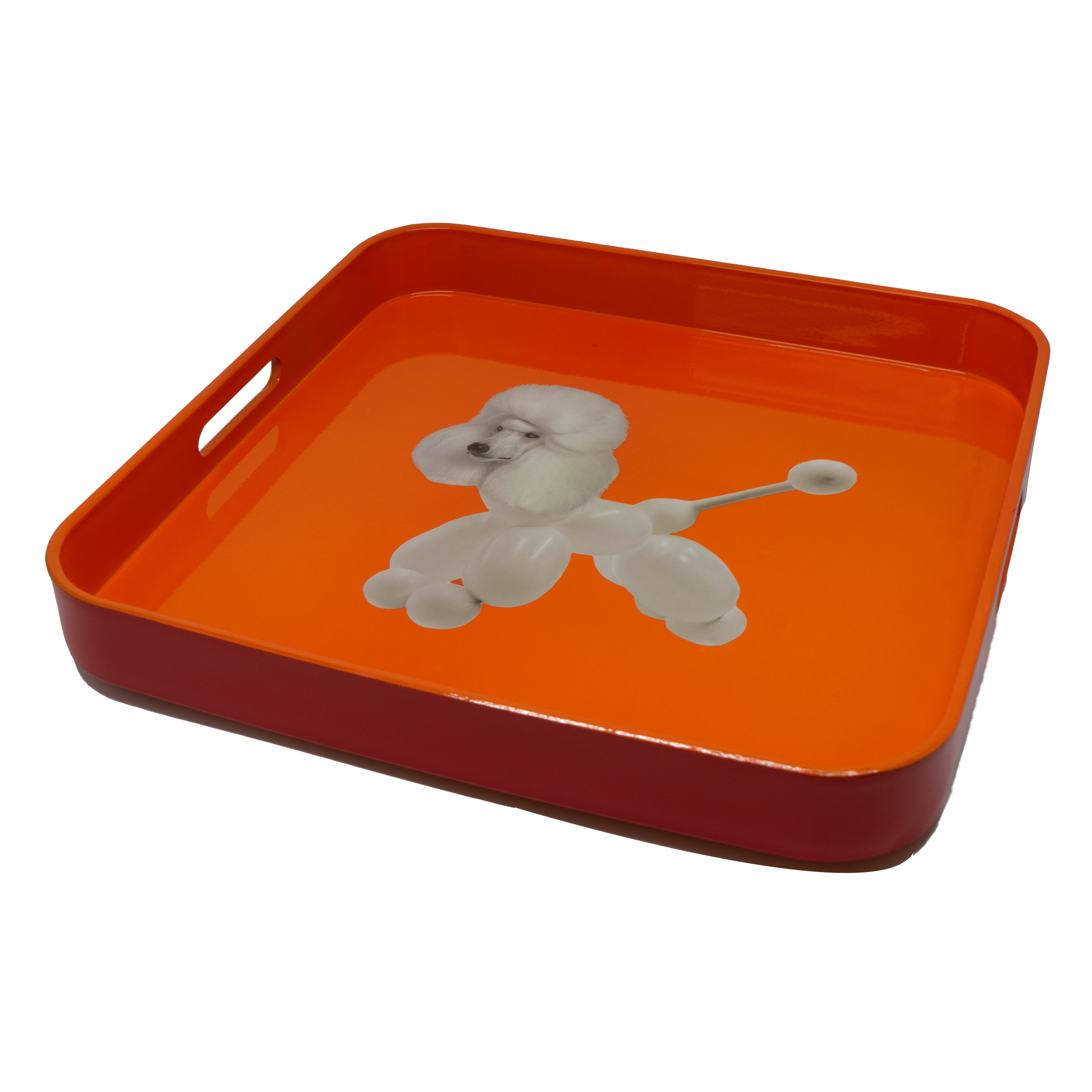 Square Tray 34 X 34 Cm Dog Decoration Gift
