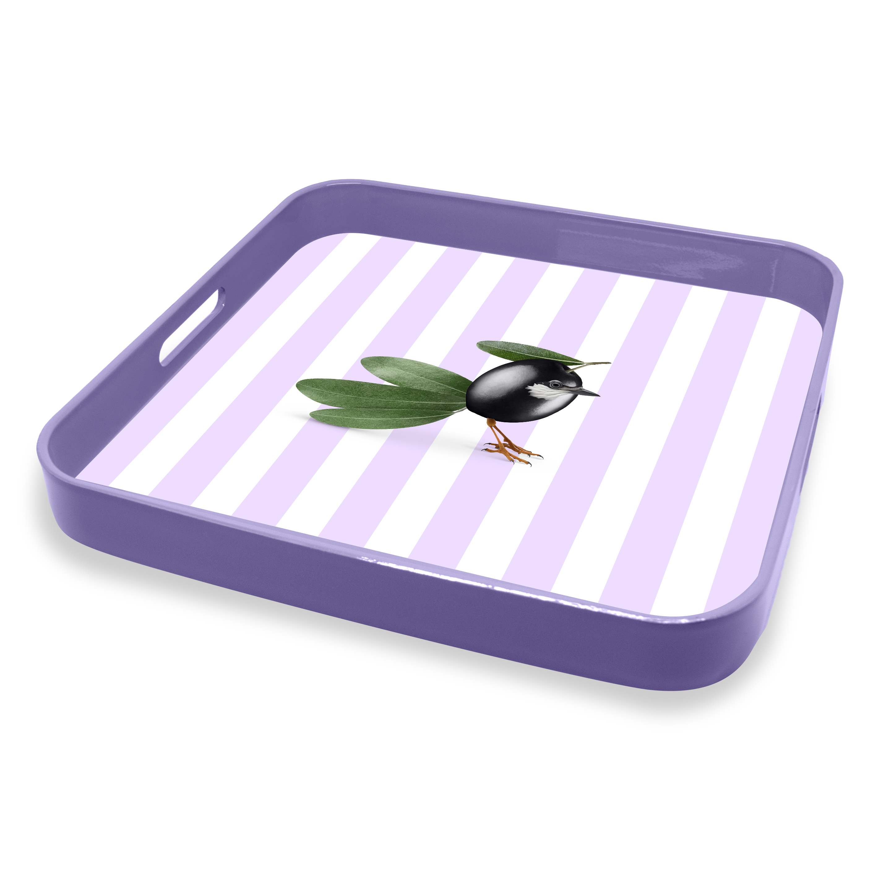 Square Tray 34 X 34 Cm Olive Decoration Gift