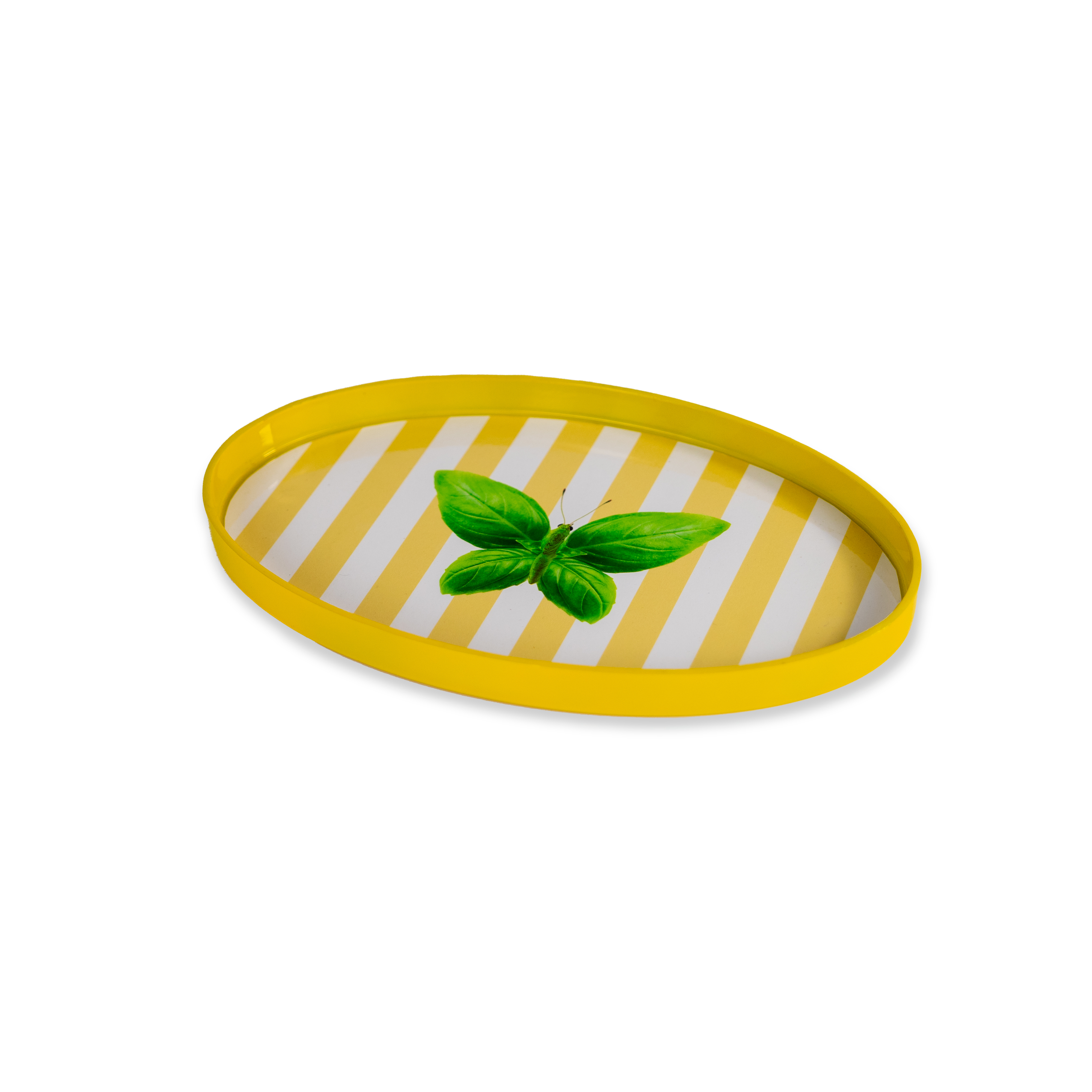 Oval Emptying Tray28 X 17 Cm Butterfly Decoration Gift