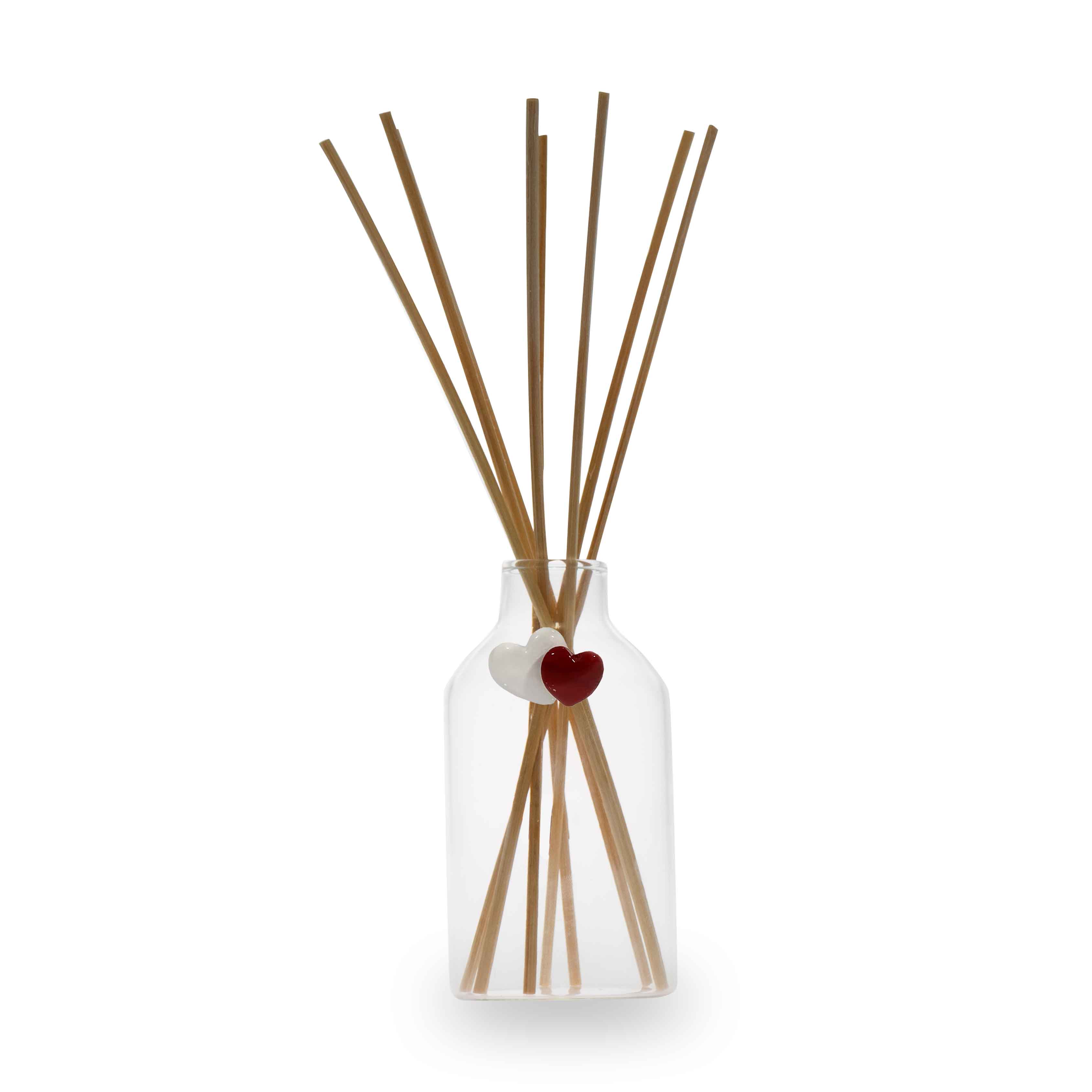 Glass Essence Diffuser With External Decoration Heart Decoration Gift