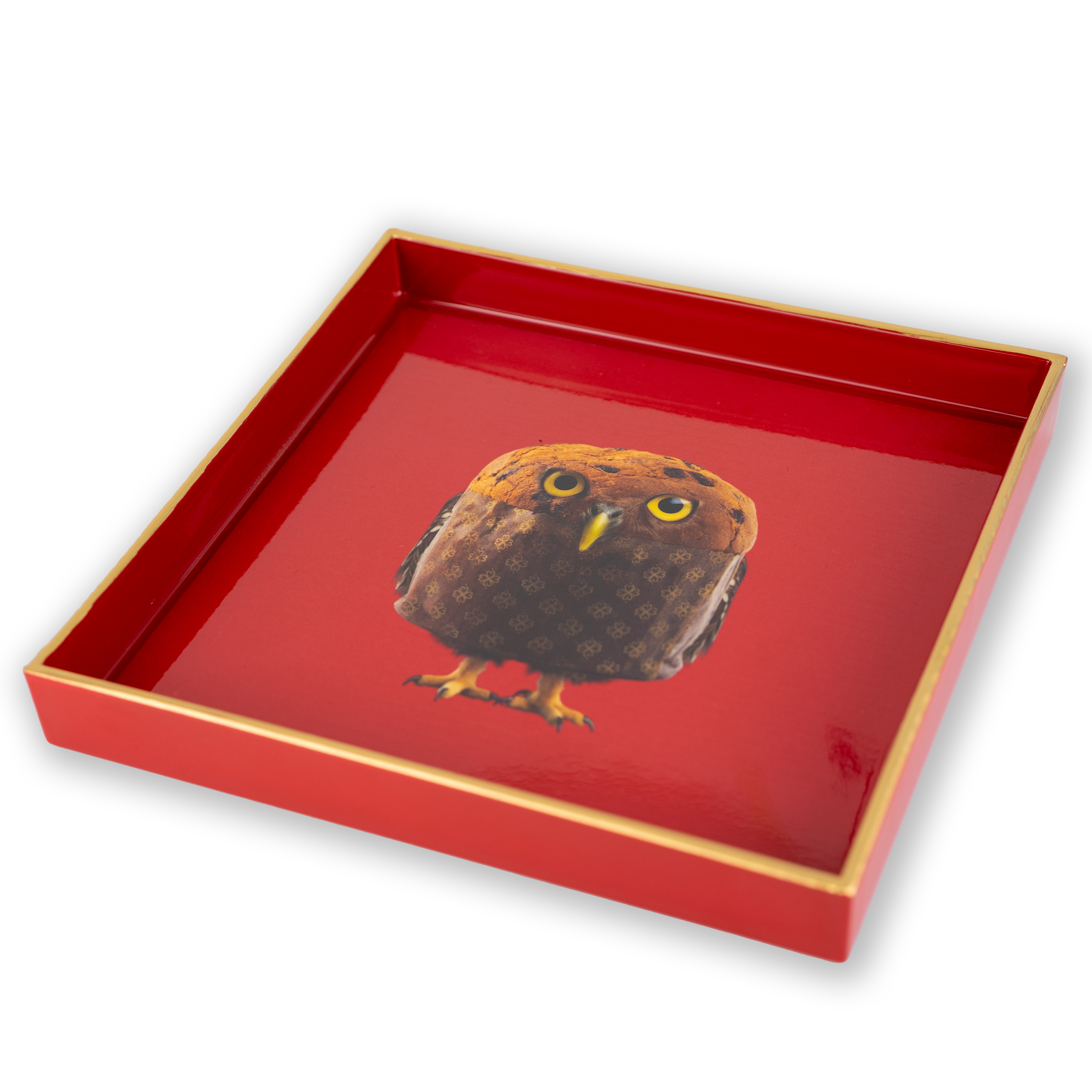 Square Pocket Emptier Tray 20 X 20 Cm Panettone Decoration Gift