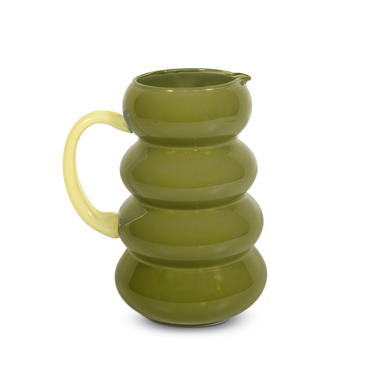 Glass Jug Capacity 15 L Color Green Gift