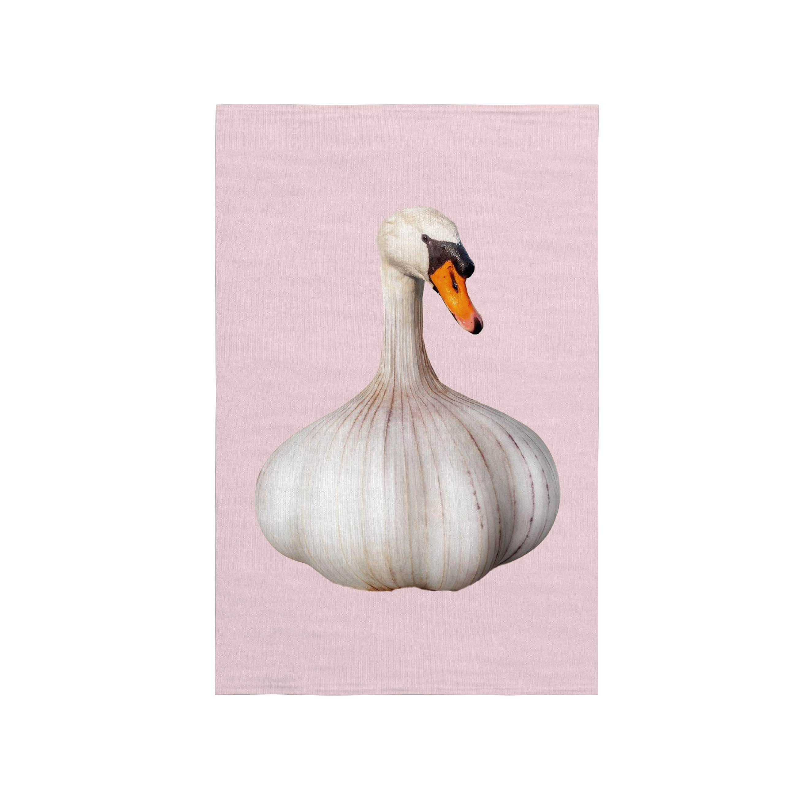 100% Linen Tea Towel 50x65cm Garlic Decoration Gift
