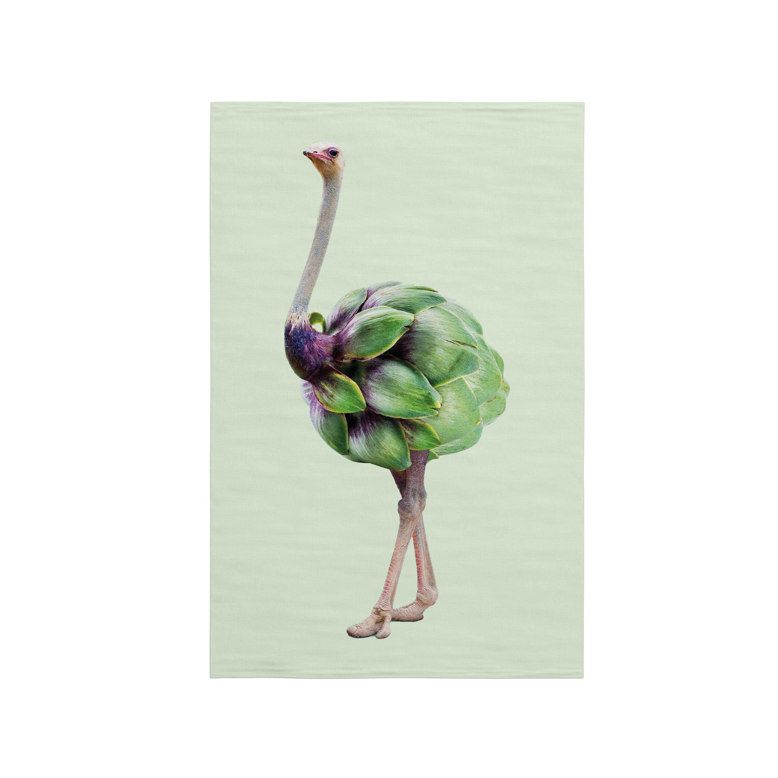100% Linen Tea Towel 50x65cm Artichoke Decoration Gift