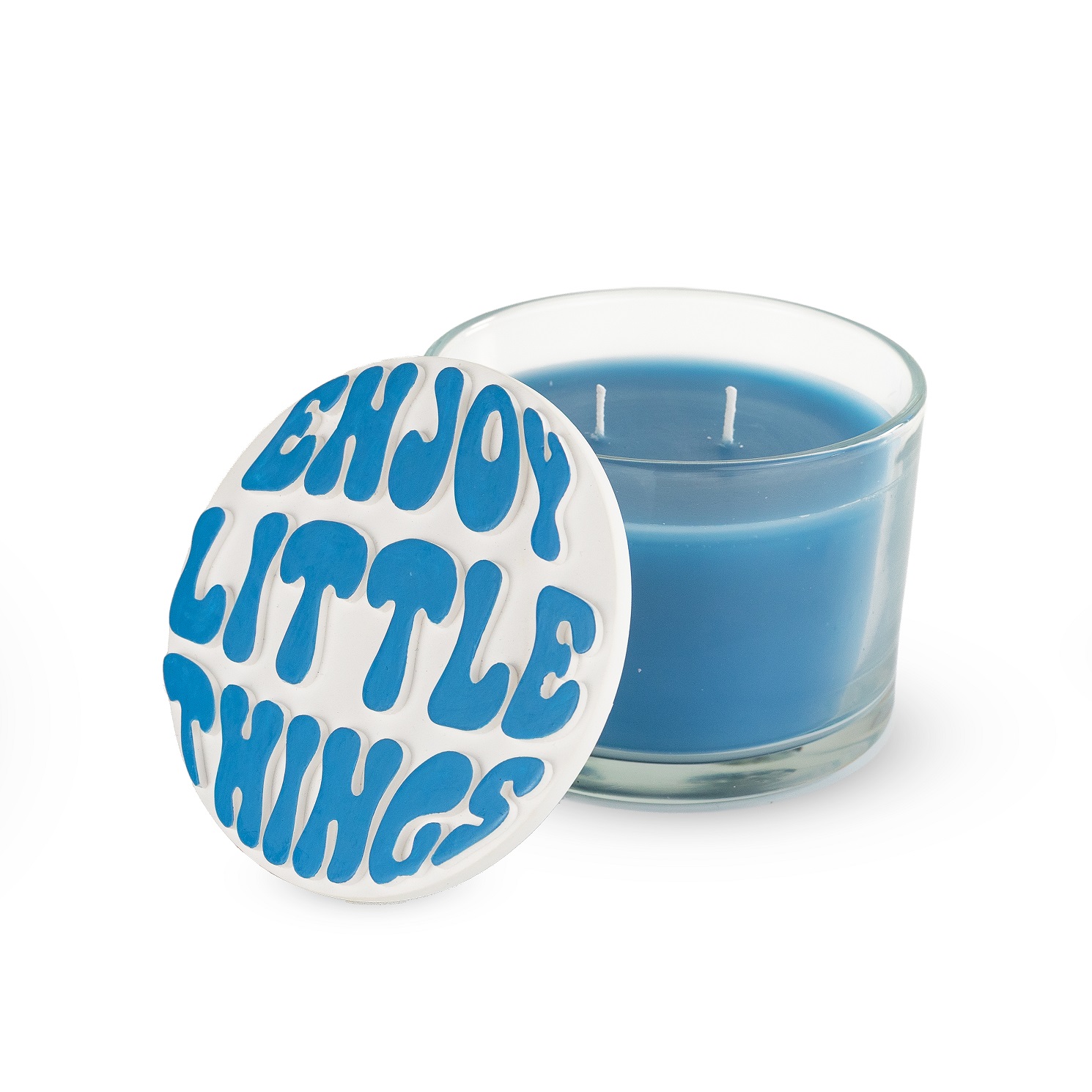 Scented Candle With Plaster Lid Enjoy Little Things Decor Gift