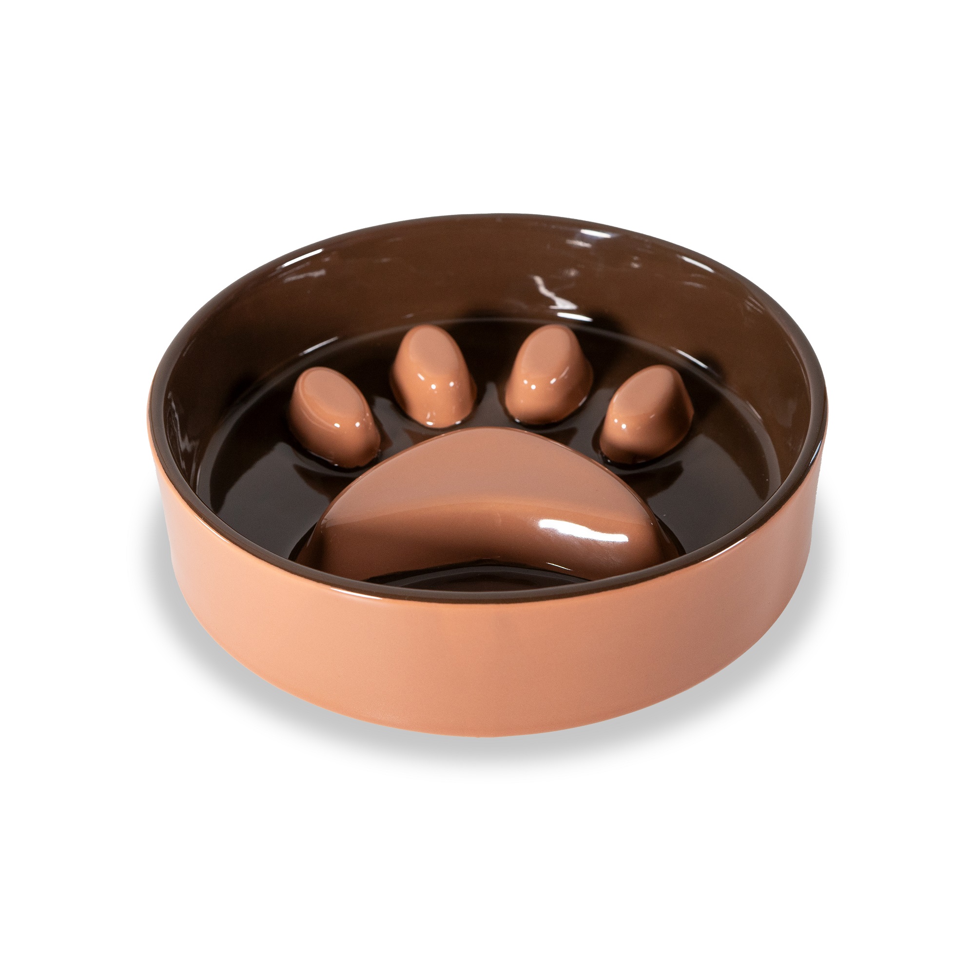 Paw Bowl Ã˜ 20 Cm Color: Brown And Beige Gift
