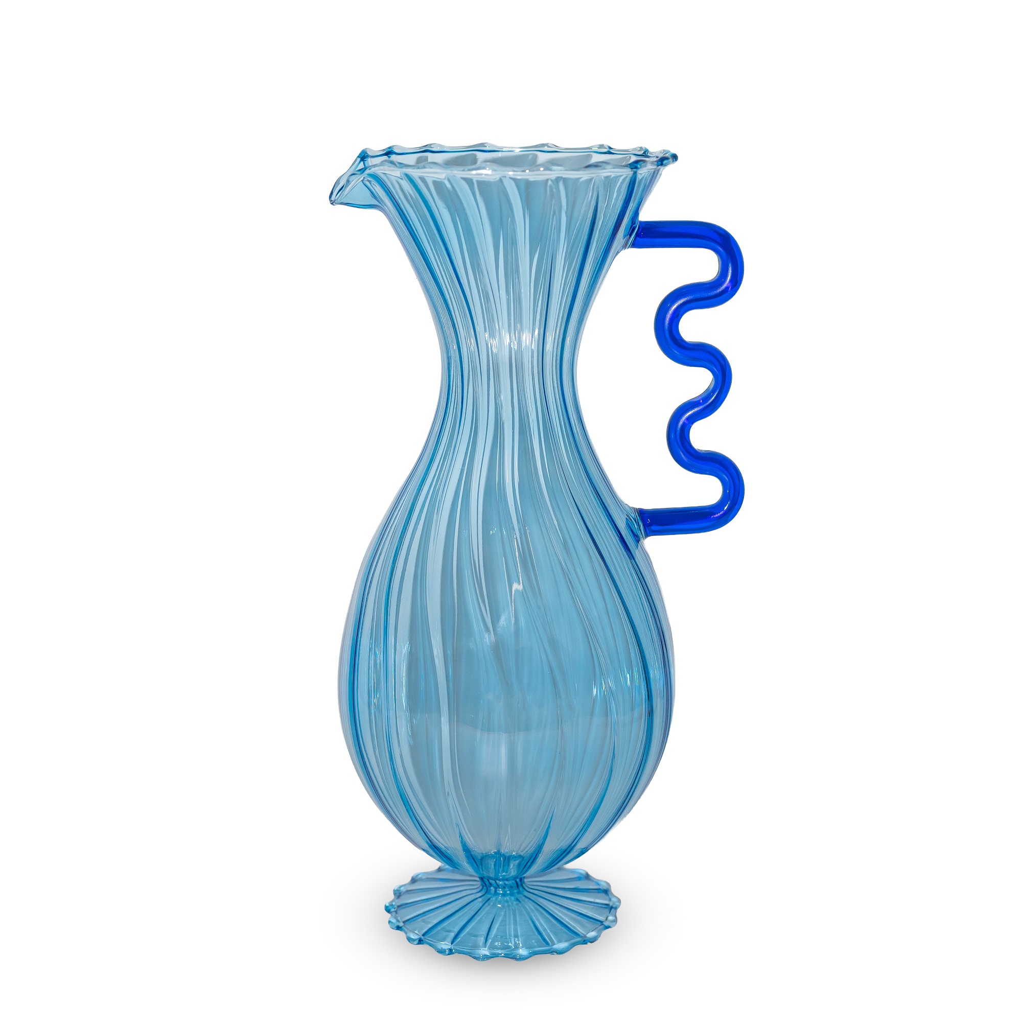 Glass Carafe Color: Light Blue Capacity: 14 L Gift