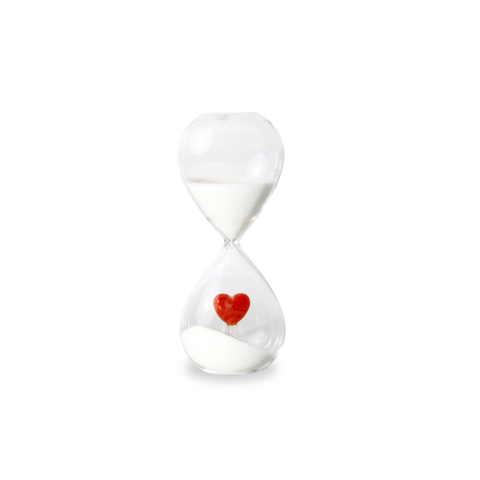 Borosglass Hourglass With Colored Glass Interior Timer Duration: 15 Minutes R Gift