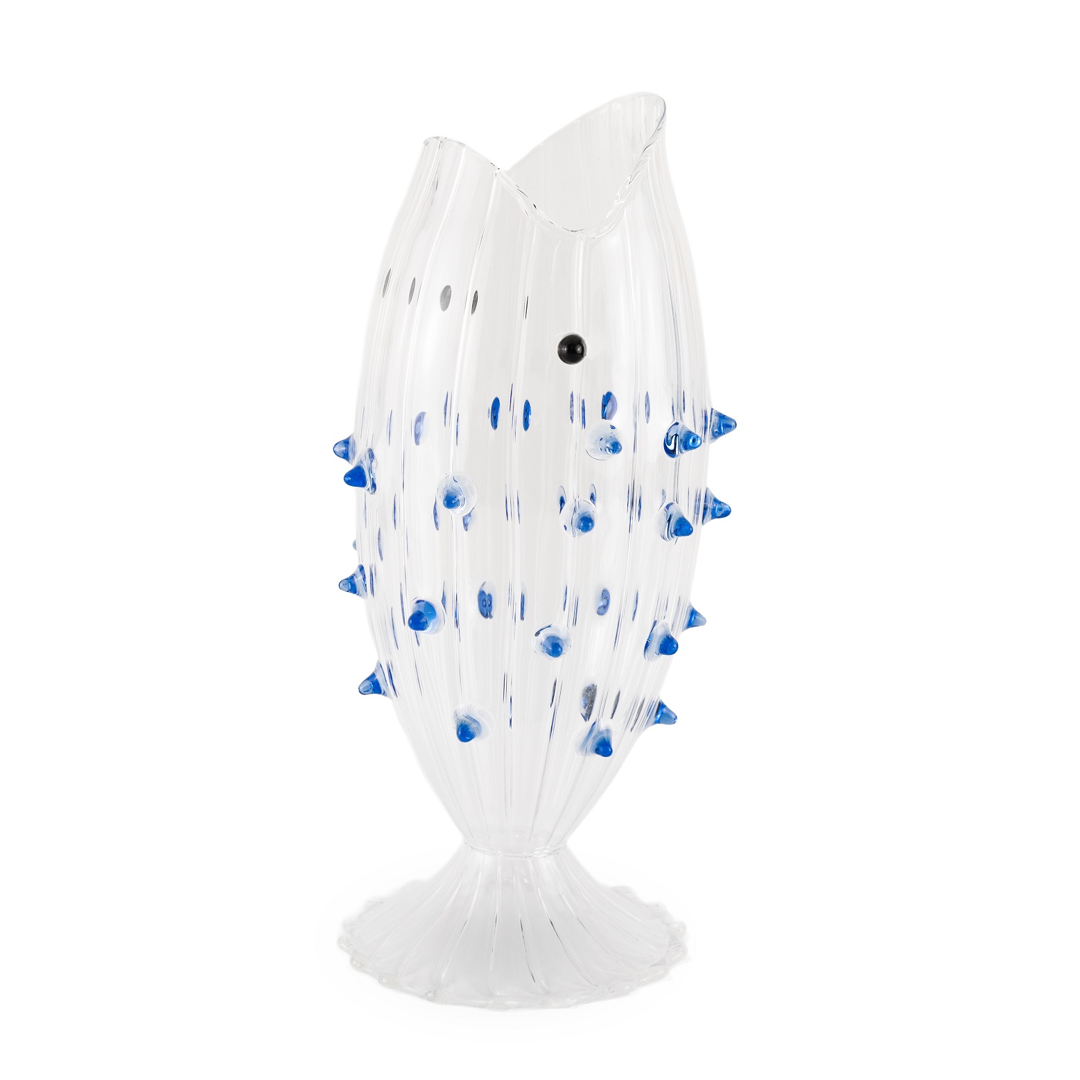 Fish-shaped Glass Carafe, 12l Light Blue Thorn Decoration Gift