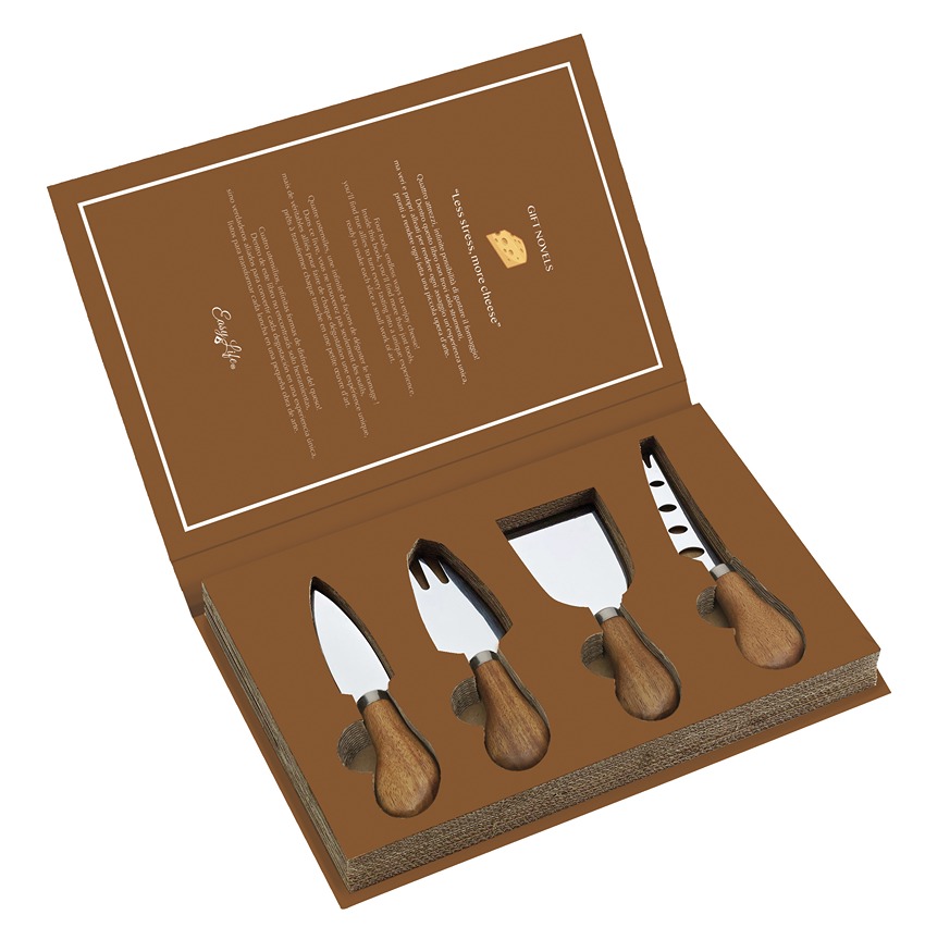 4-piece Cheese Set - 4 Cheese Knives In Gift Novel Gift Box Gift