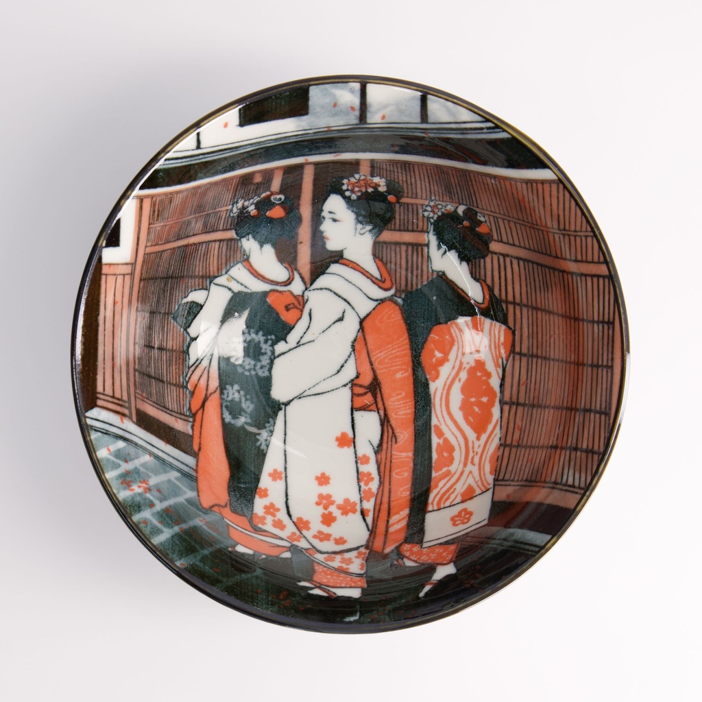 Asakusa Bowl 14.8x7cm 550ml Geisha 21555 6/48 Gift