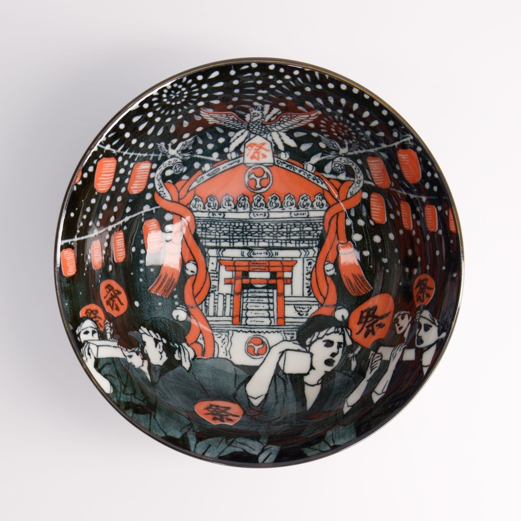 Asakusa Bowl 14.8x7cm 550ml Matsuri 21553 6/48 Gift
