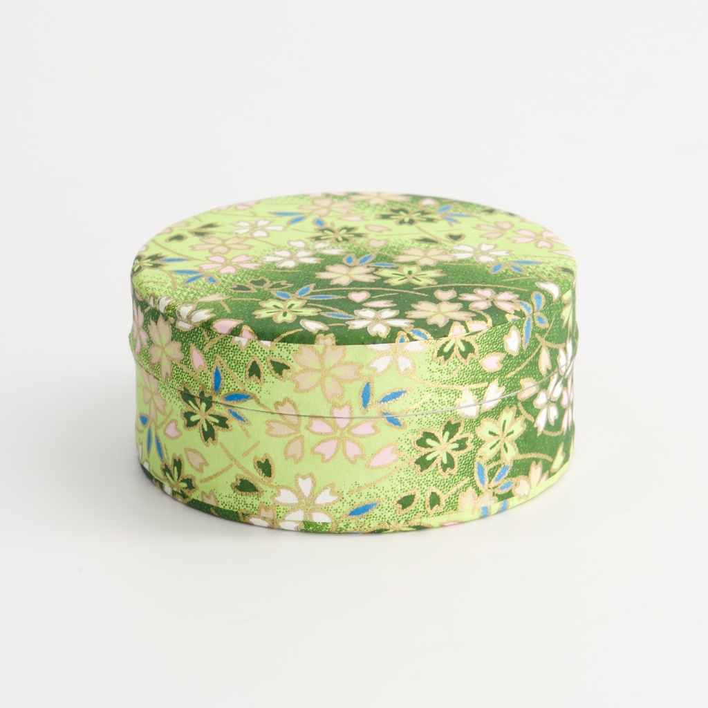 Matcha With Sakura Tea Container 7.5x3.3cm 30g Green 21754 1/72 Gift