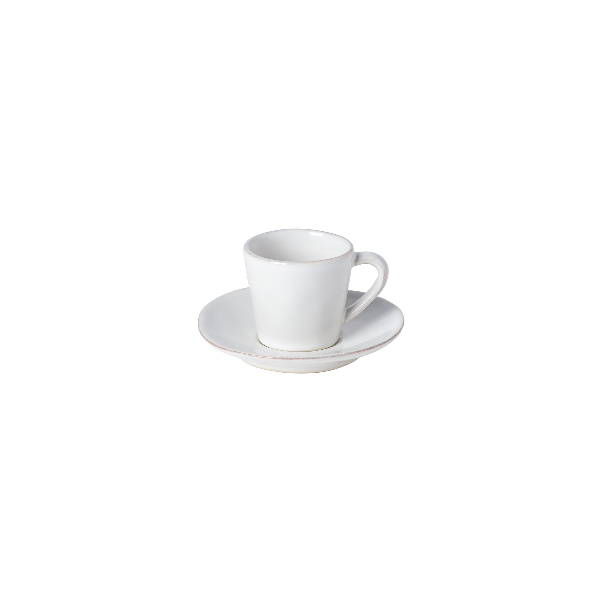 Lisa White Coffee Cup & Saucer 7cl Gift